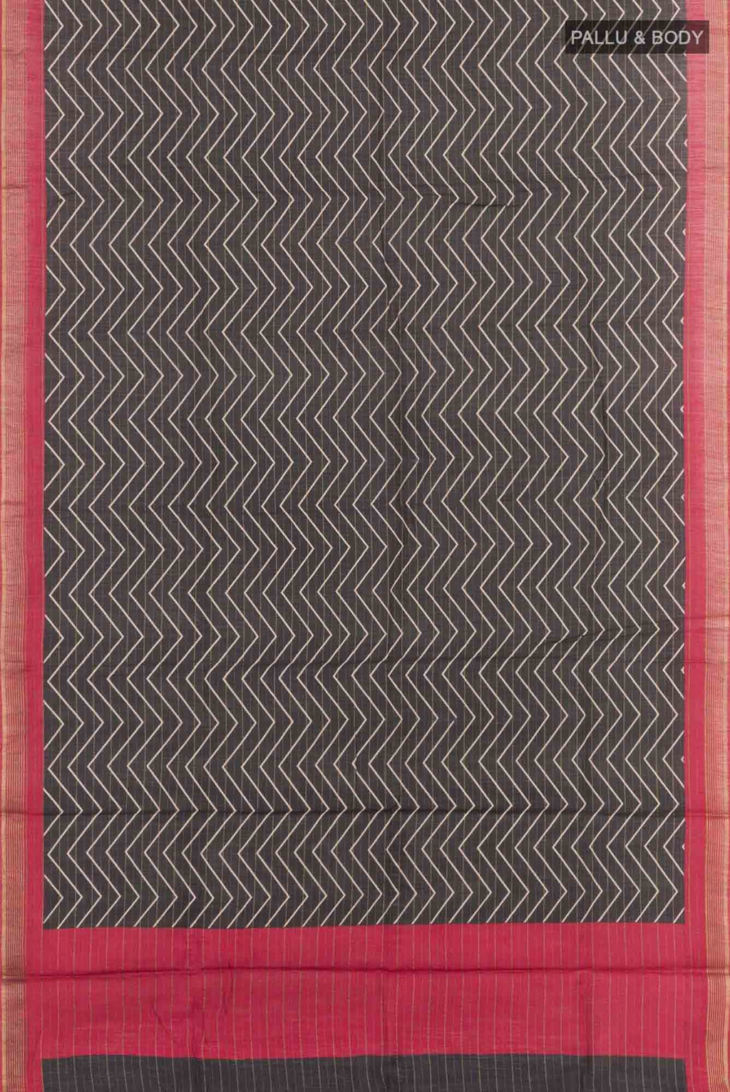 Black Tussar Saree