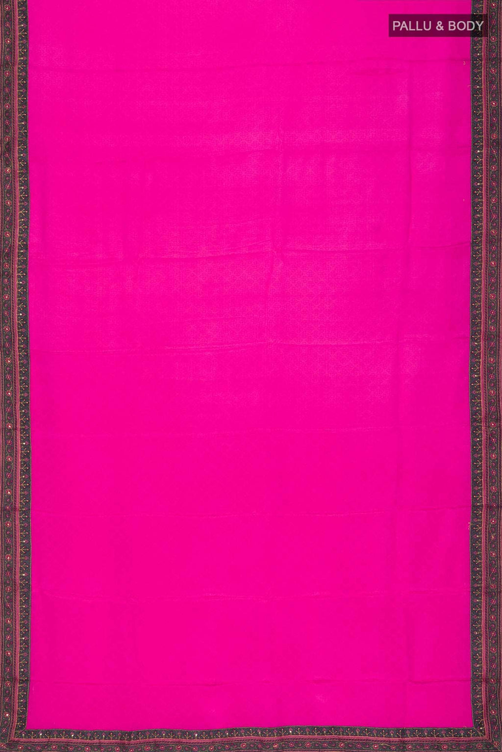 Pink Mysore Crepe Saree
