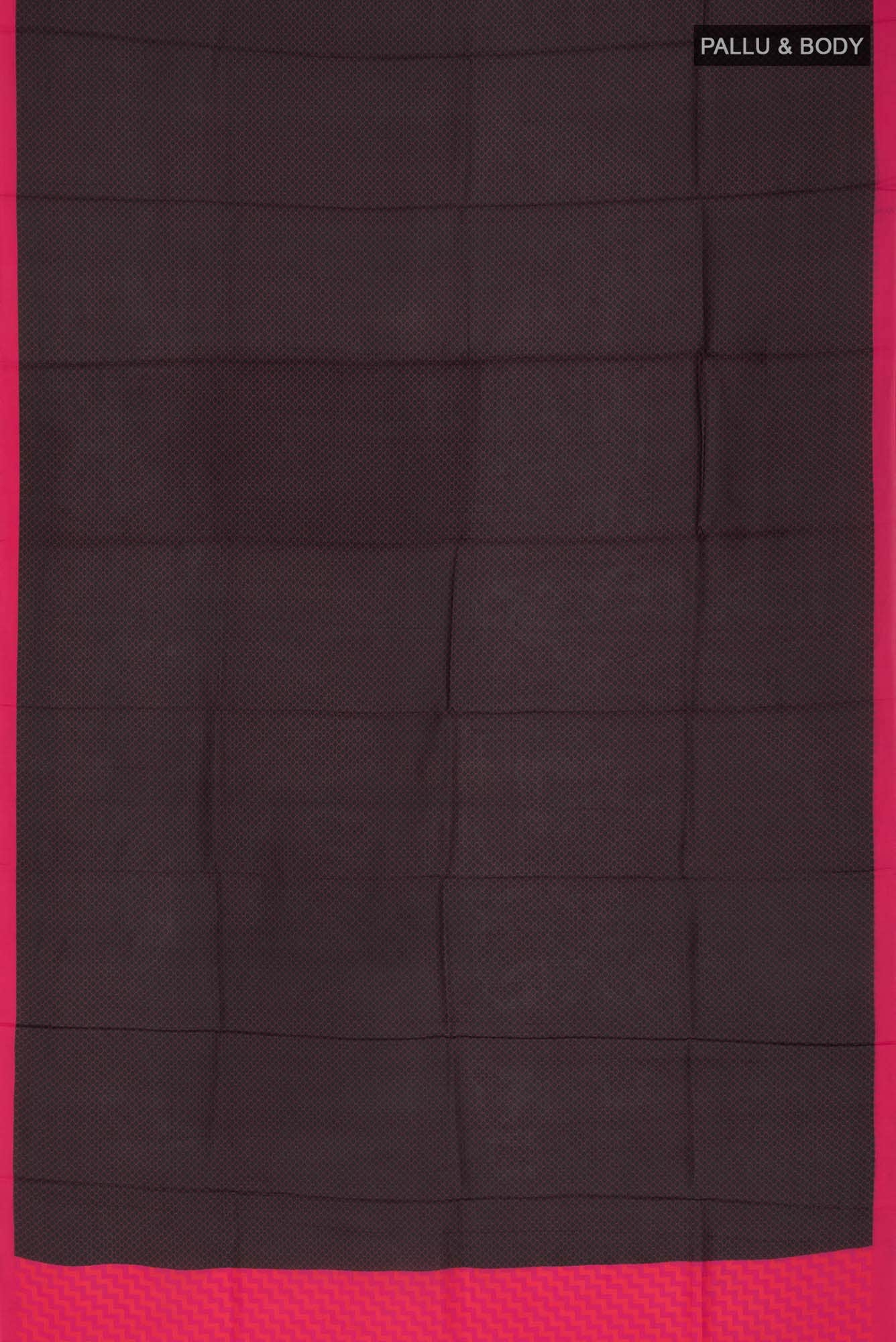 Black Printed Silk Saree