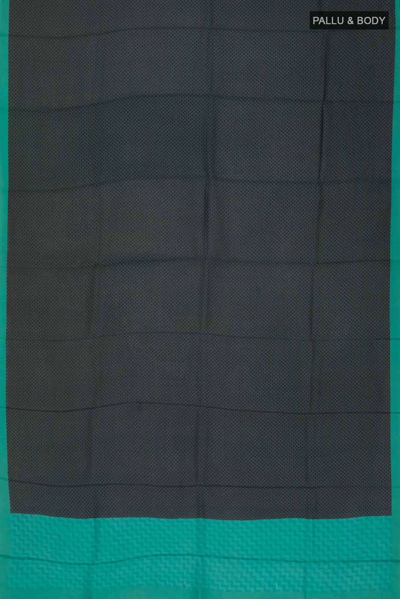 Black Printed Silk Saree