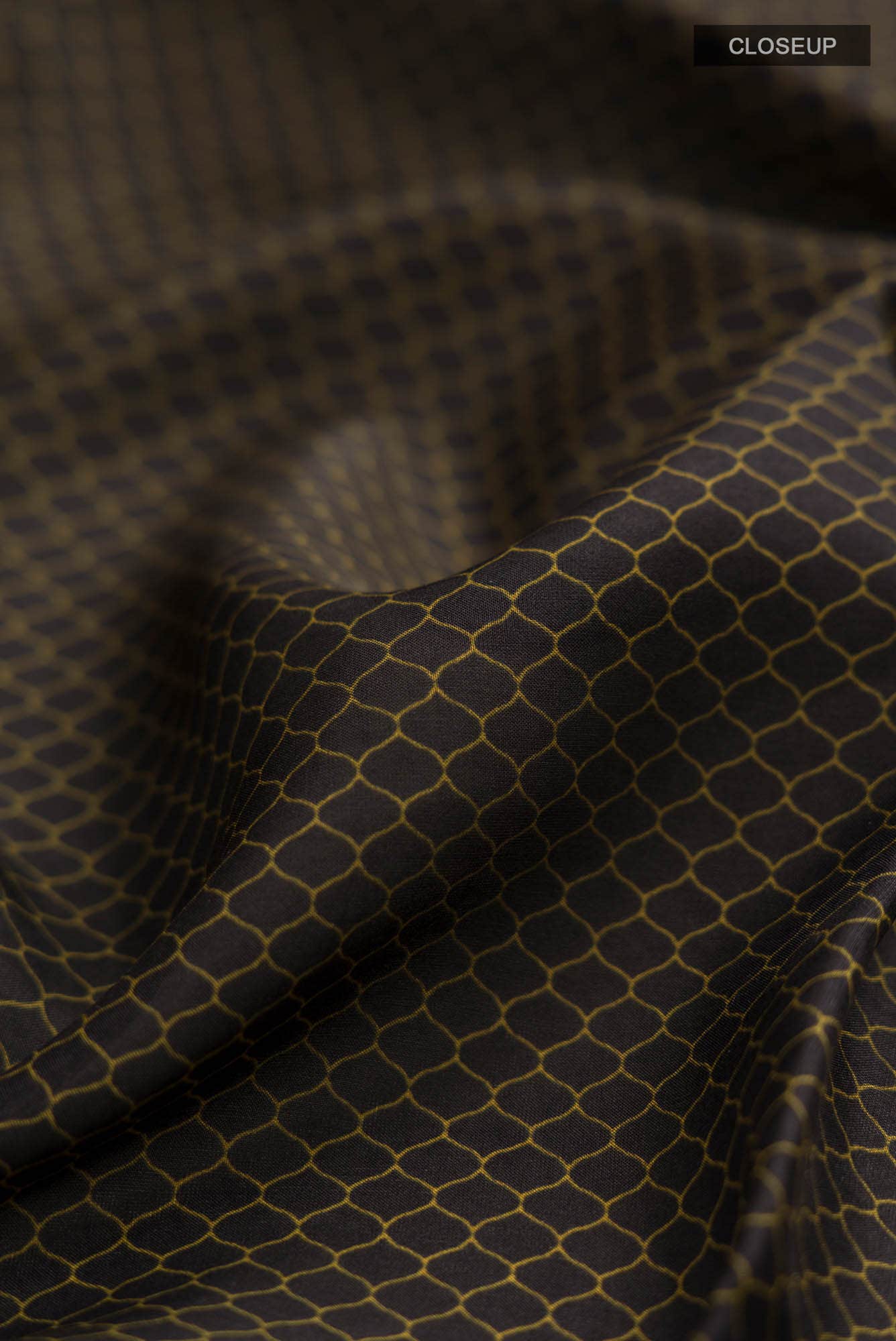 Black Printed Silk Saree