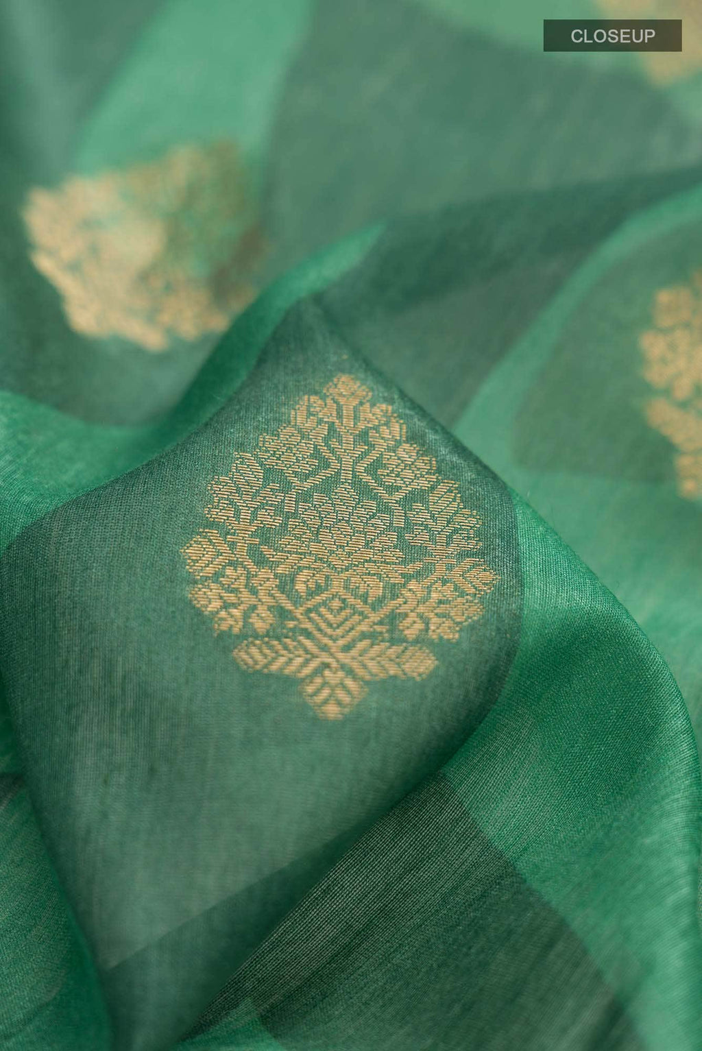 Green Bhagalpuri Tussar Silk Saree
