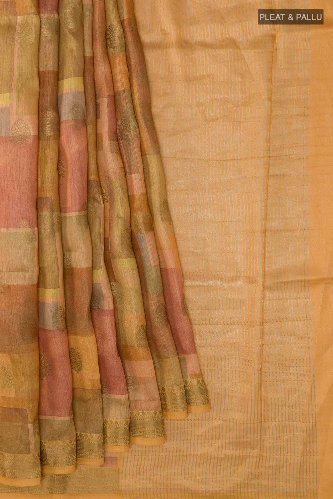 Multi Tussar Saree