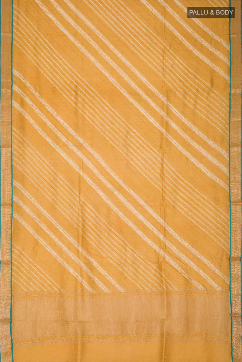 Yellow Bhagalpuri Tussar Silk Saree