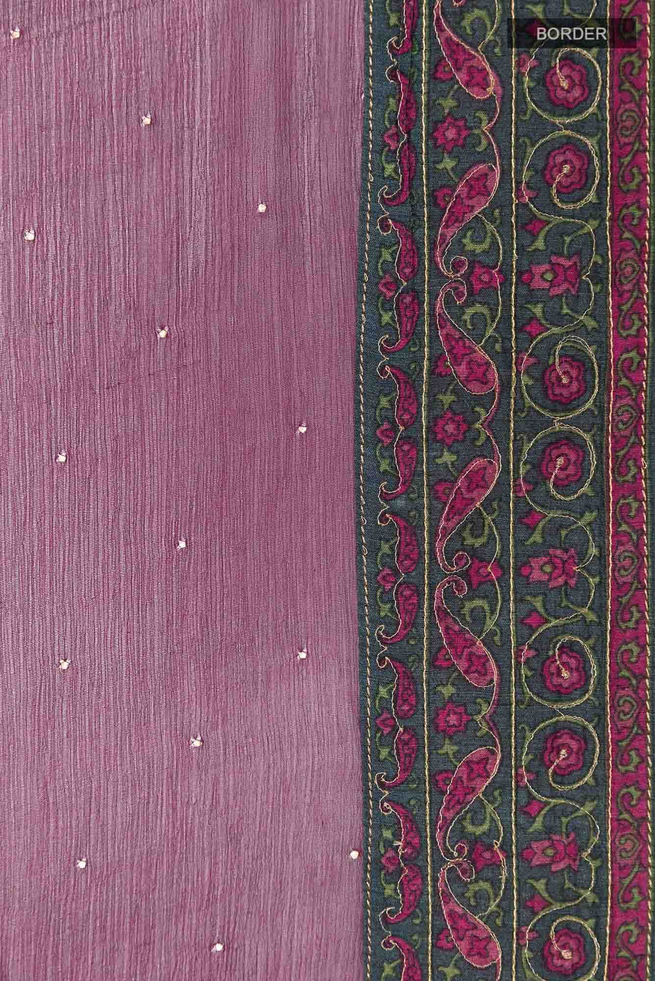 Purple Chiffon Saree