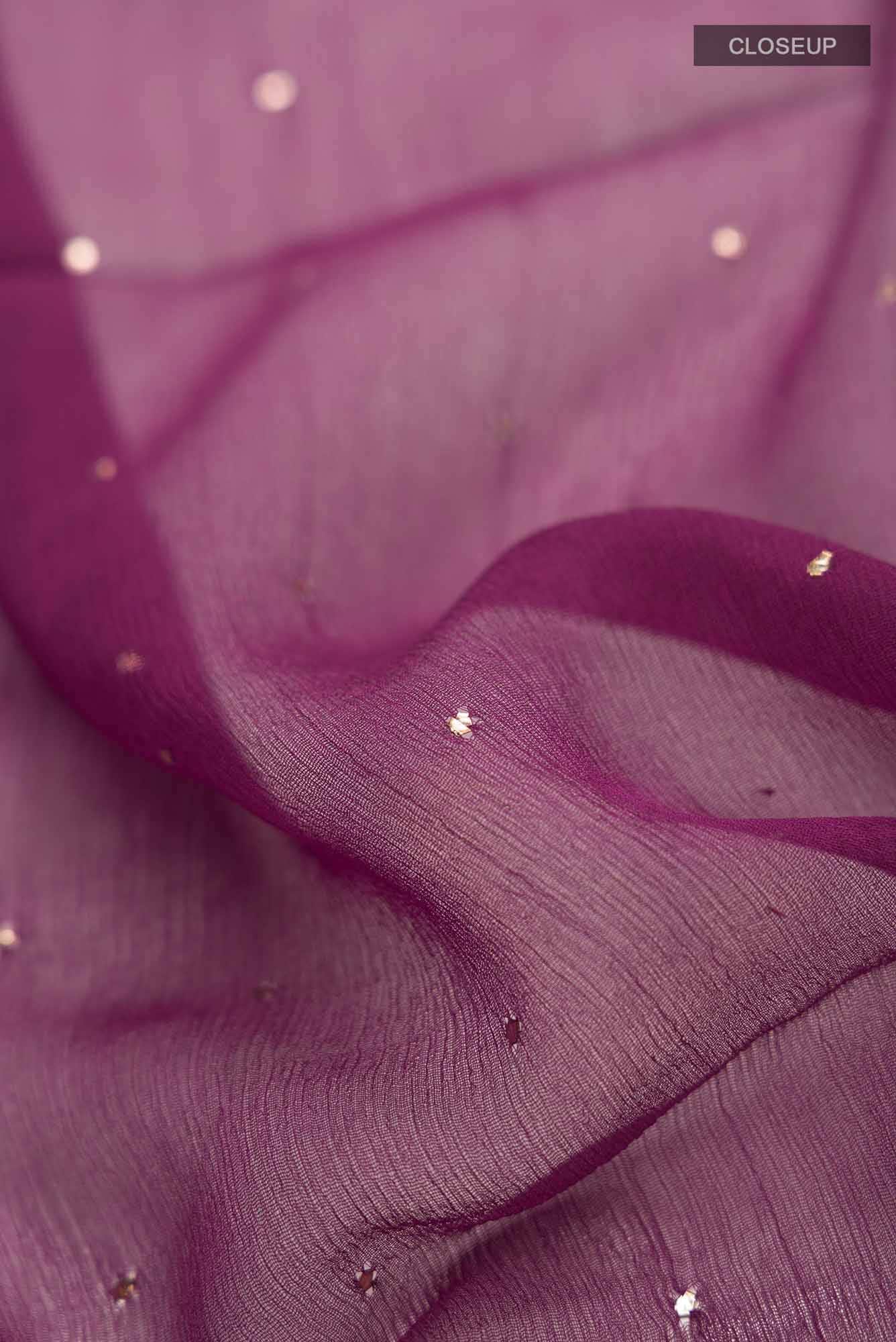 Magenta Chiffon Saree
