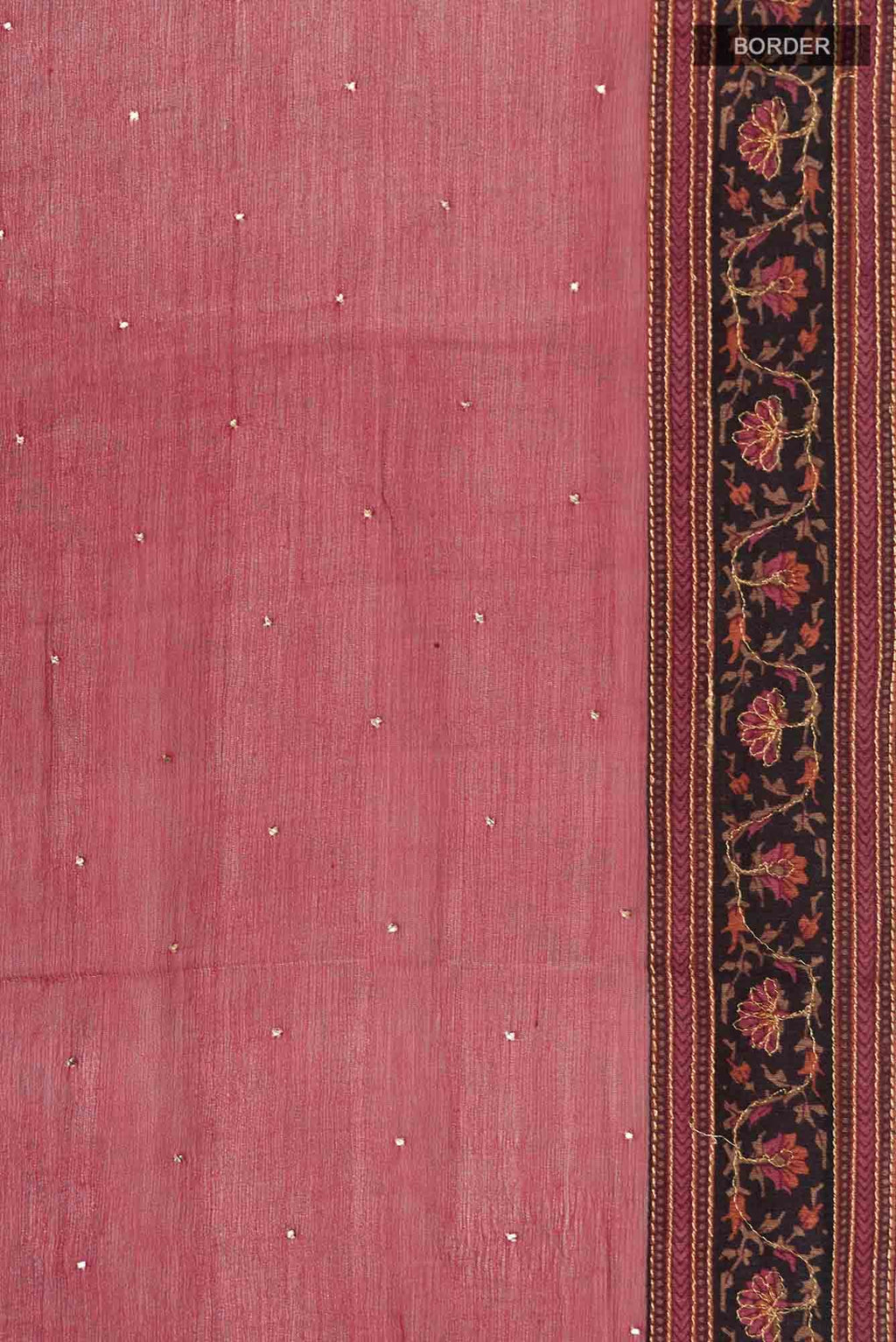 Red Mysore Chiffon Saree