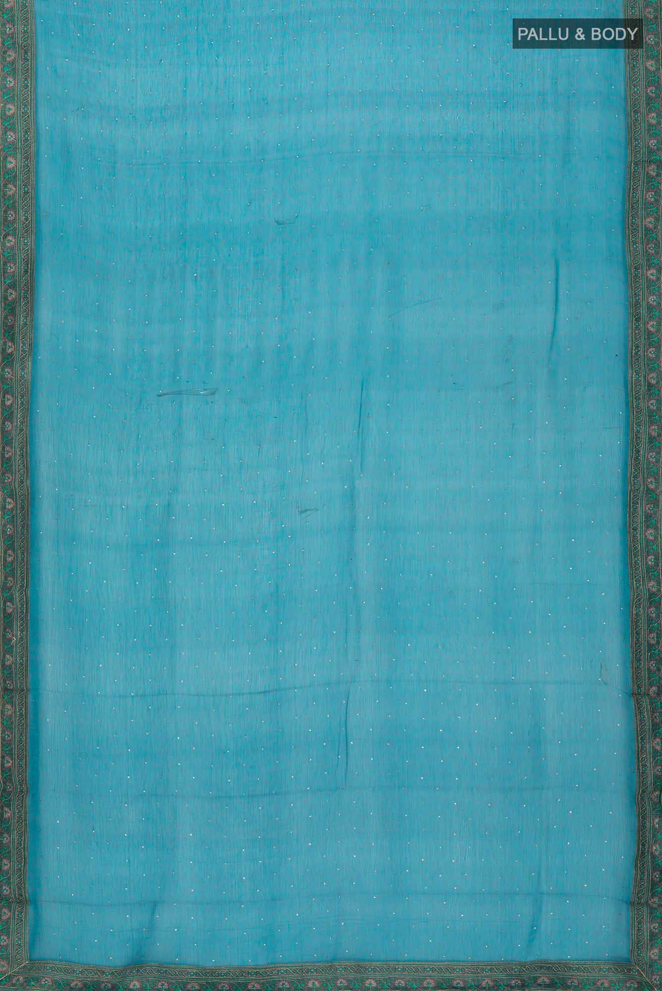 Blue Chiffon Saree