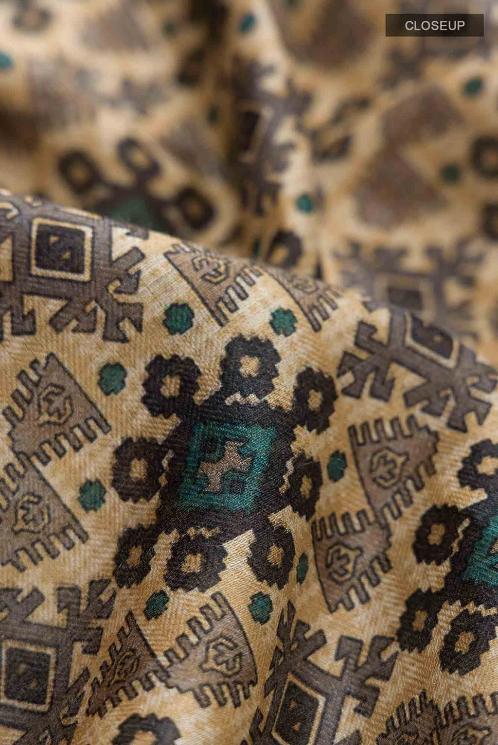 Beige Pashmina Silk Saree