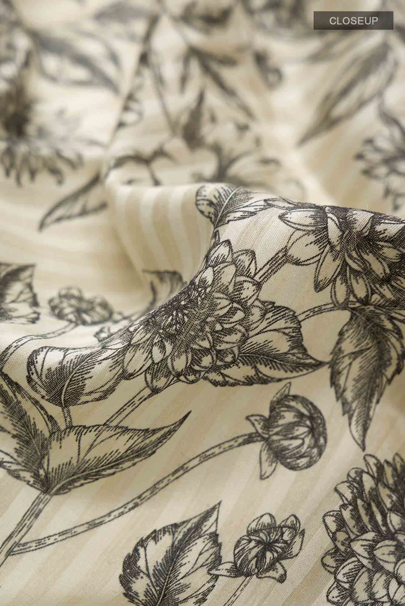 Beige Bhagalpuri Tussar Silk Saree
