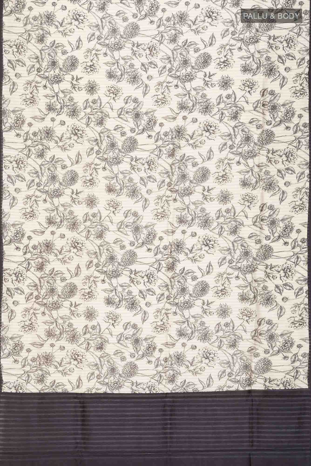 Beige Bhagalpuri Tussar Silk Saree