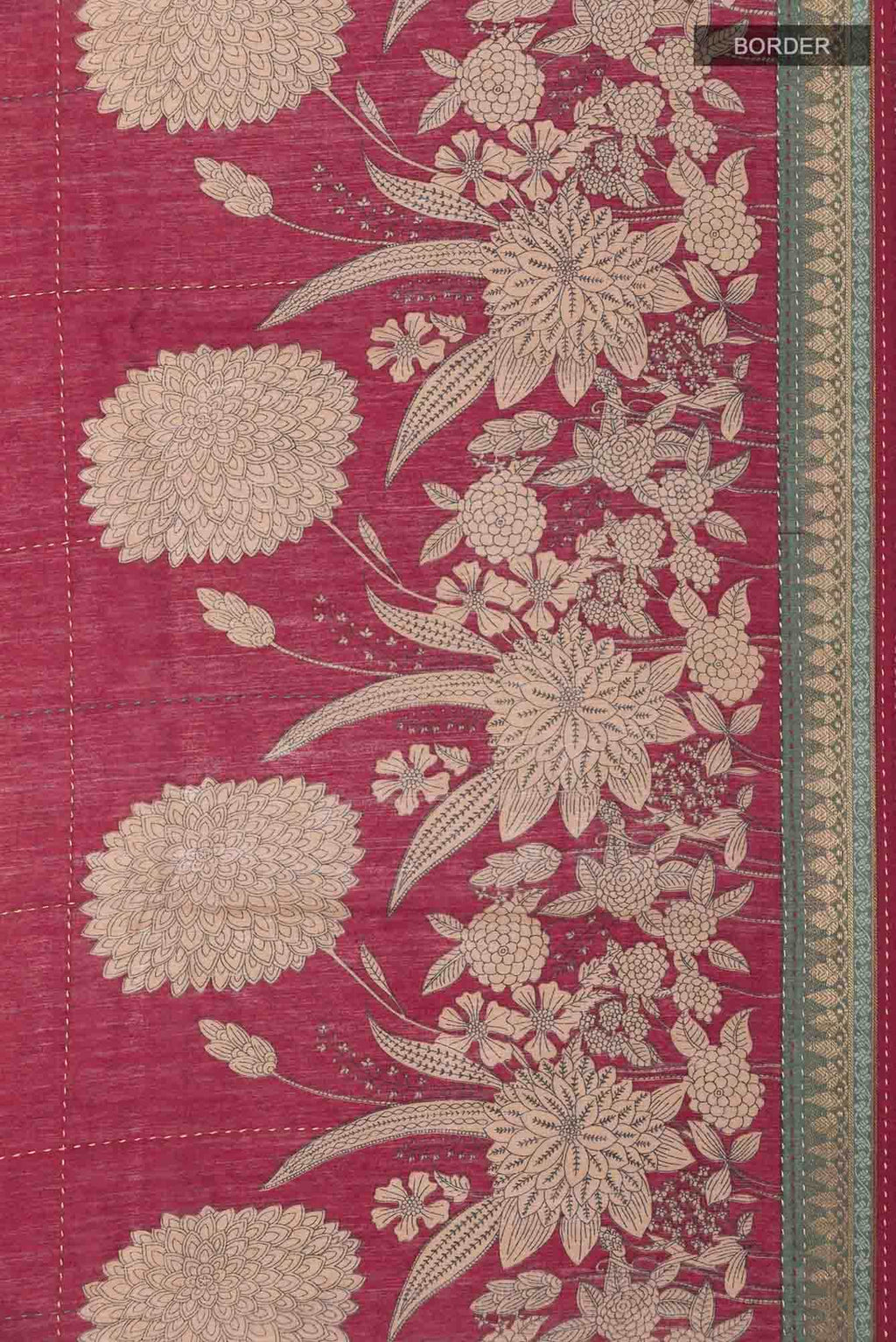 Maroon Tussar Saree