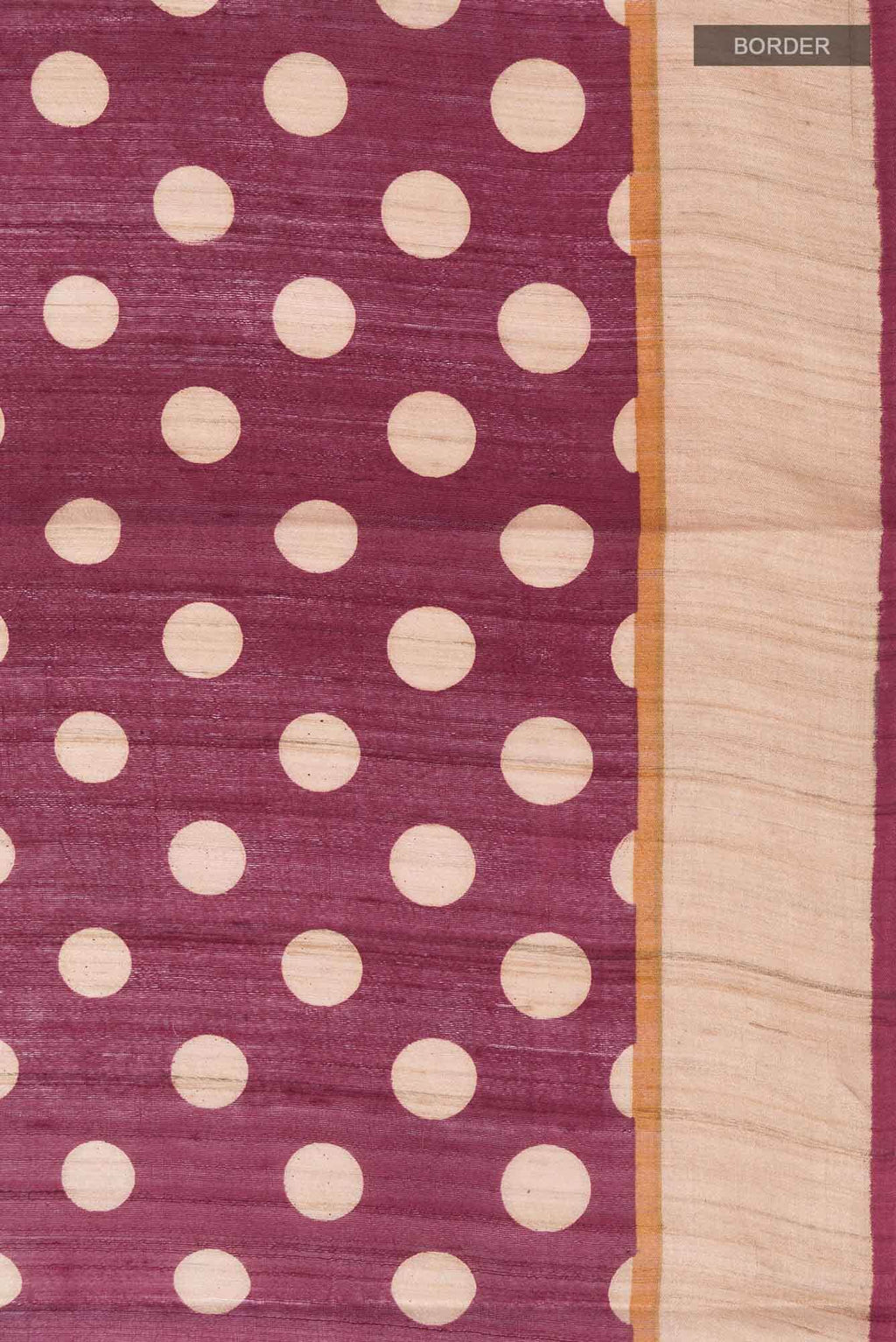 Maroon Tussar Silk Saree