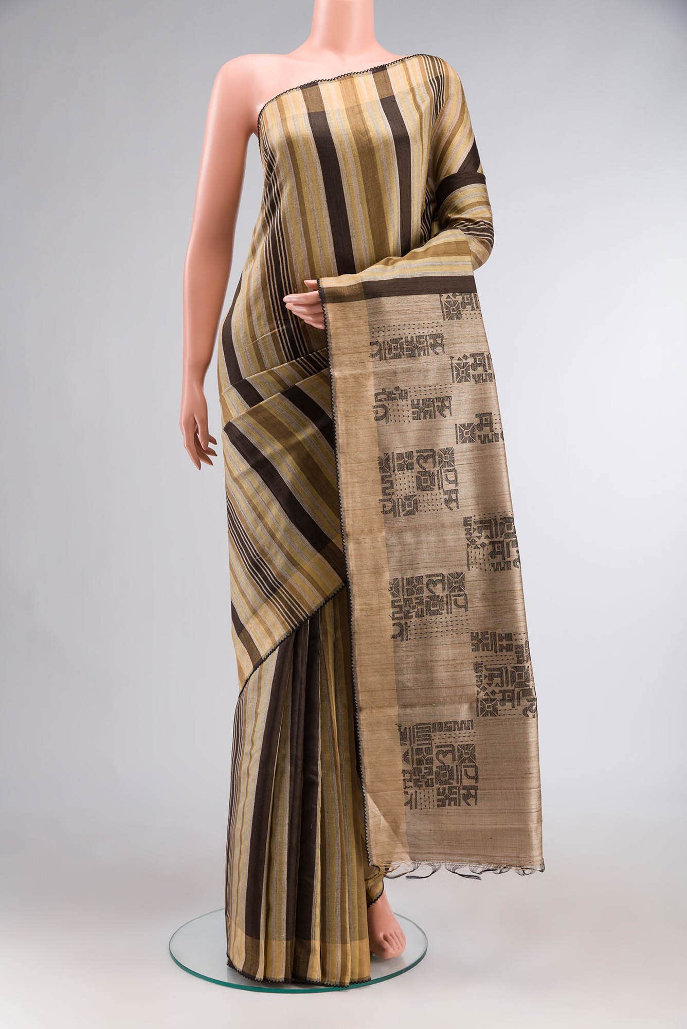 Multi Tussar Silk Saree