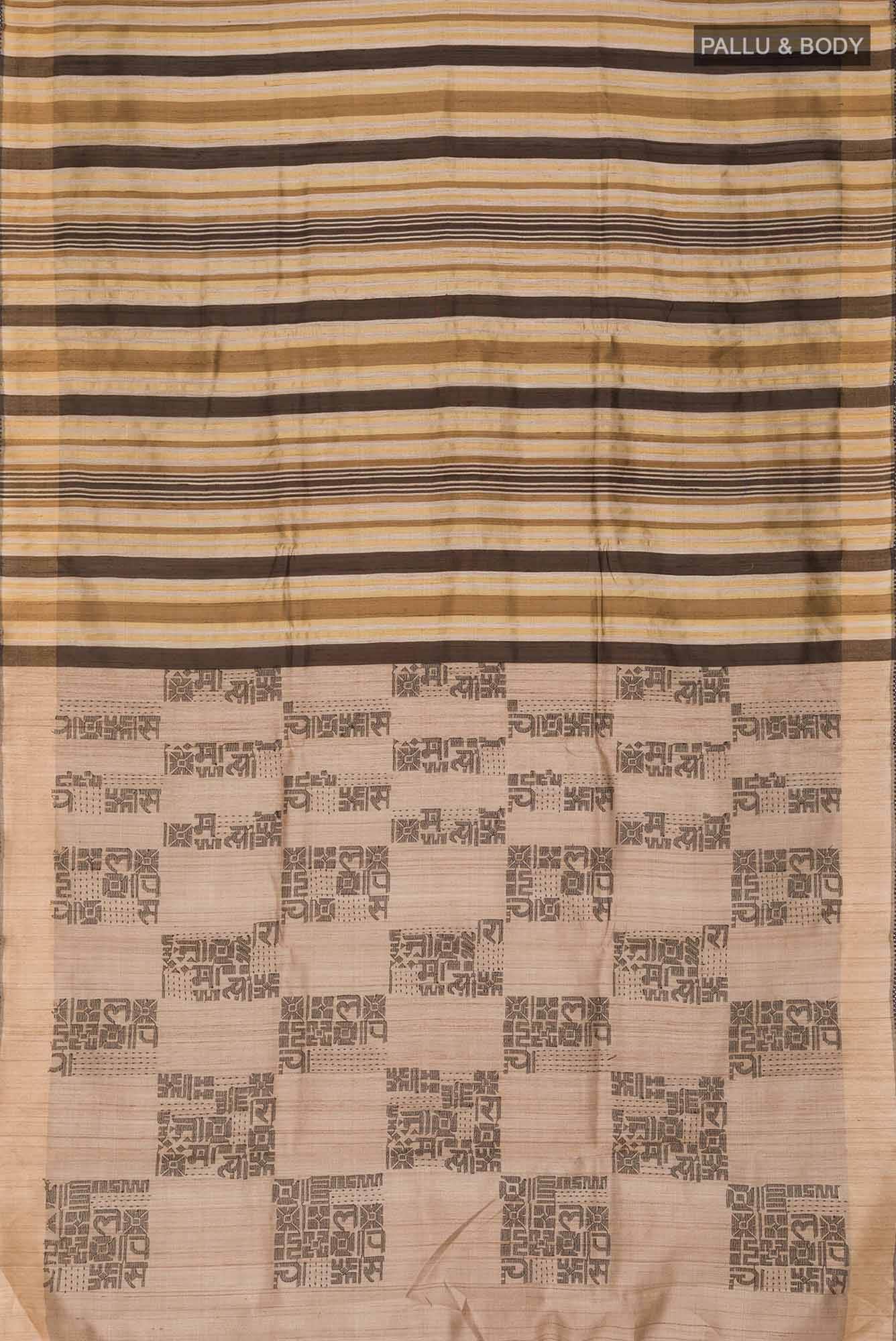 Multi Tussar Silk Saree