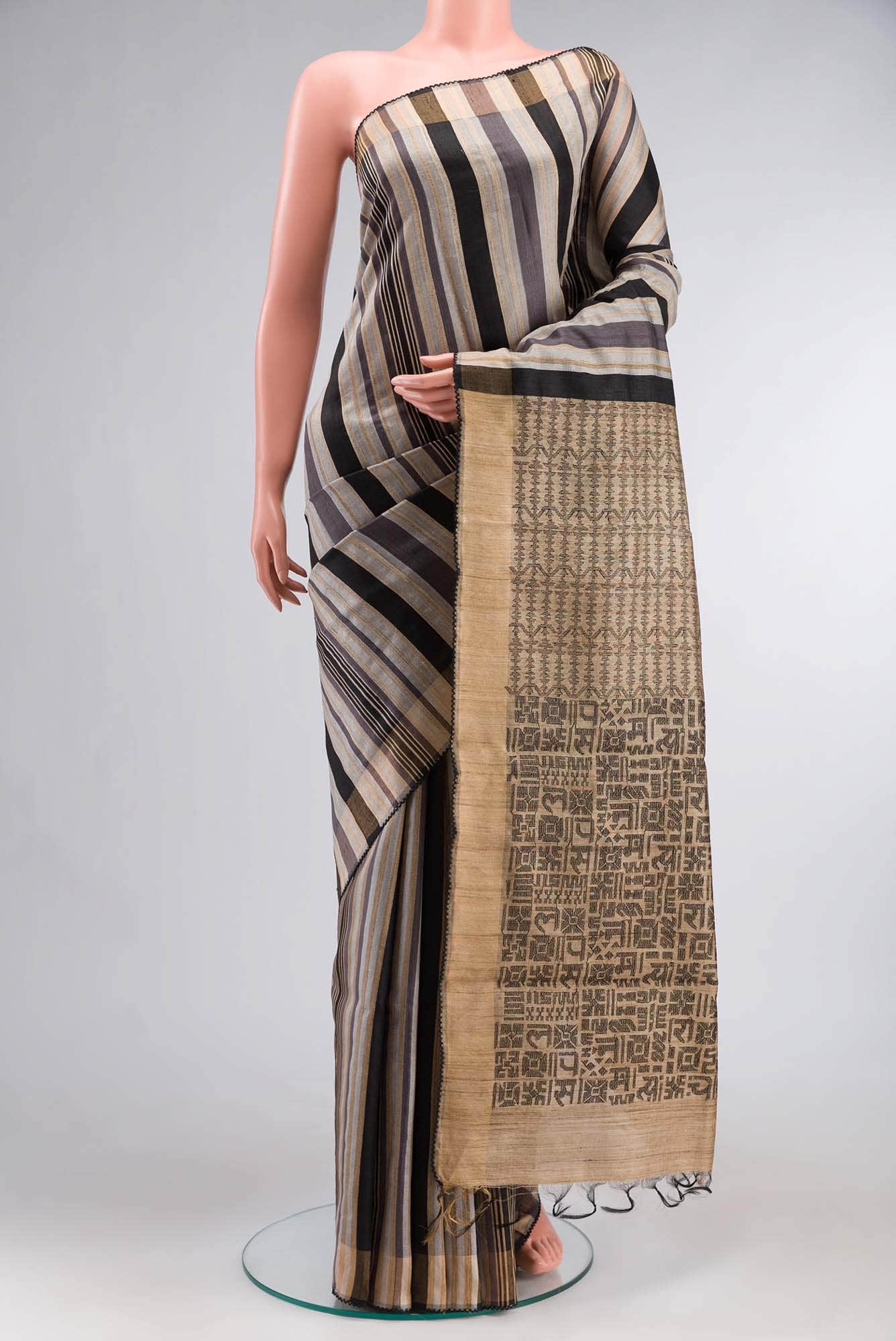 Multi Bhagalpuri Tussar Silk Saree