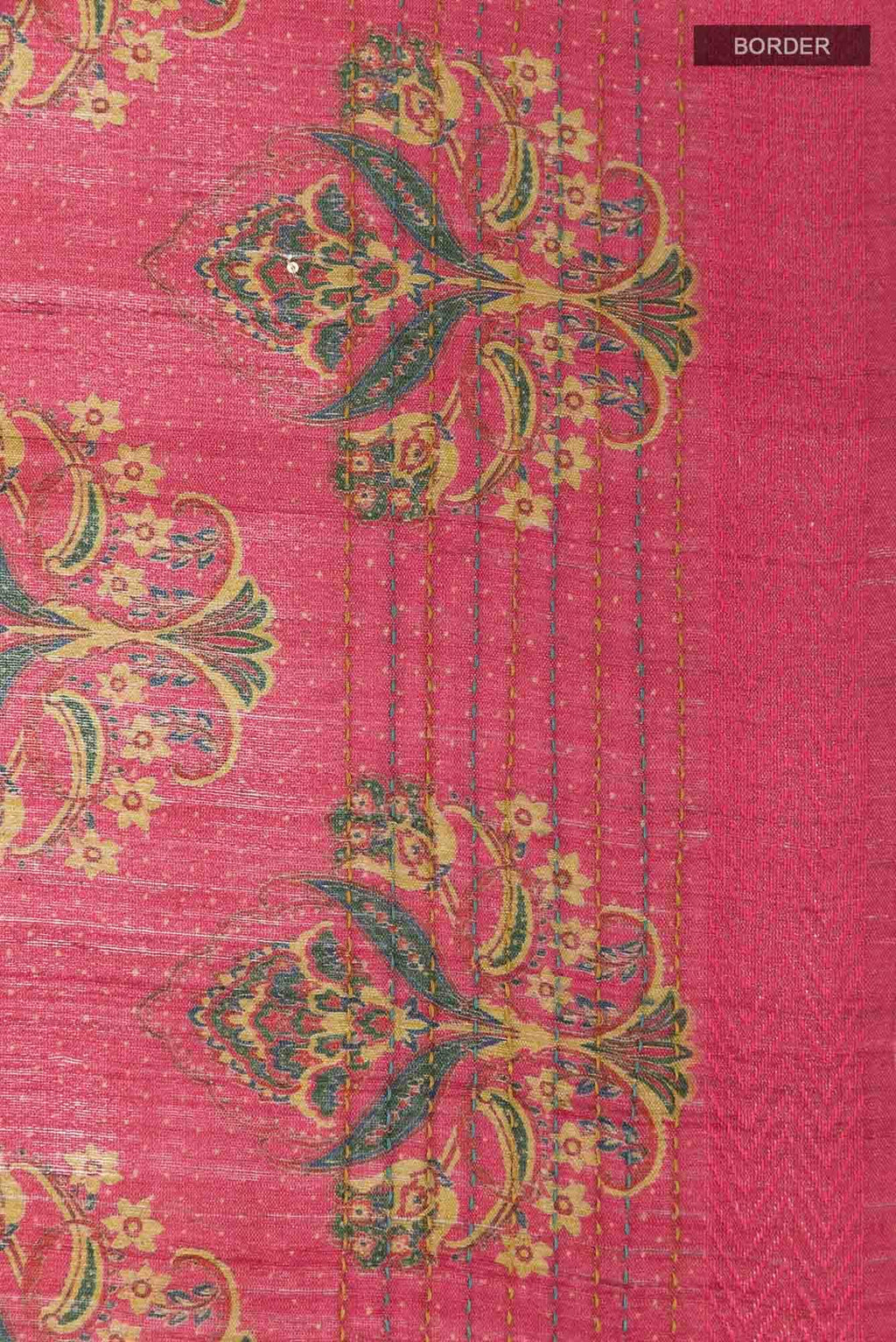 Red Tussar Saree