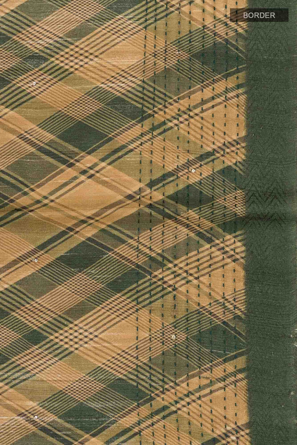 Green Bhagalpuri Tussar Silk Saree