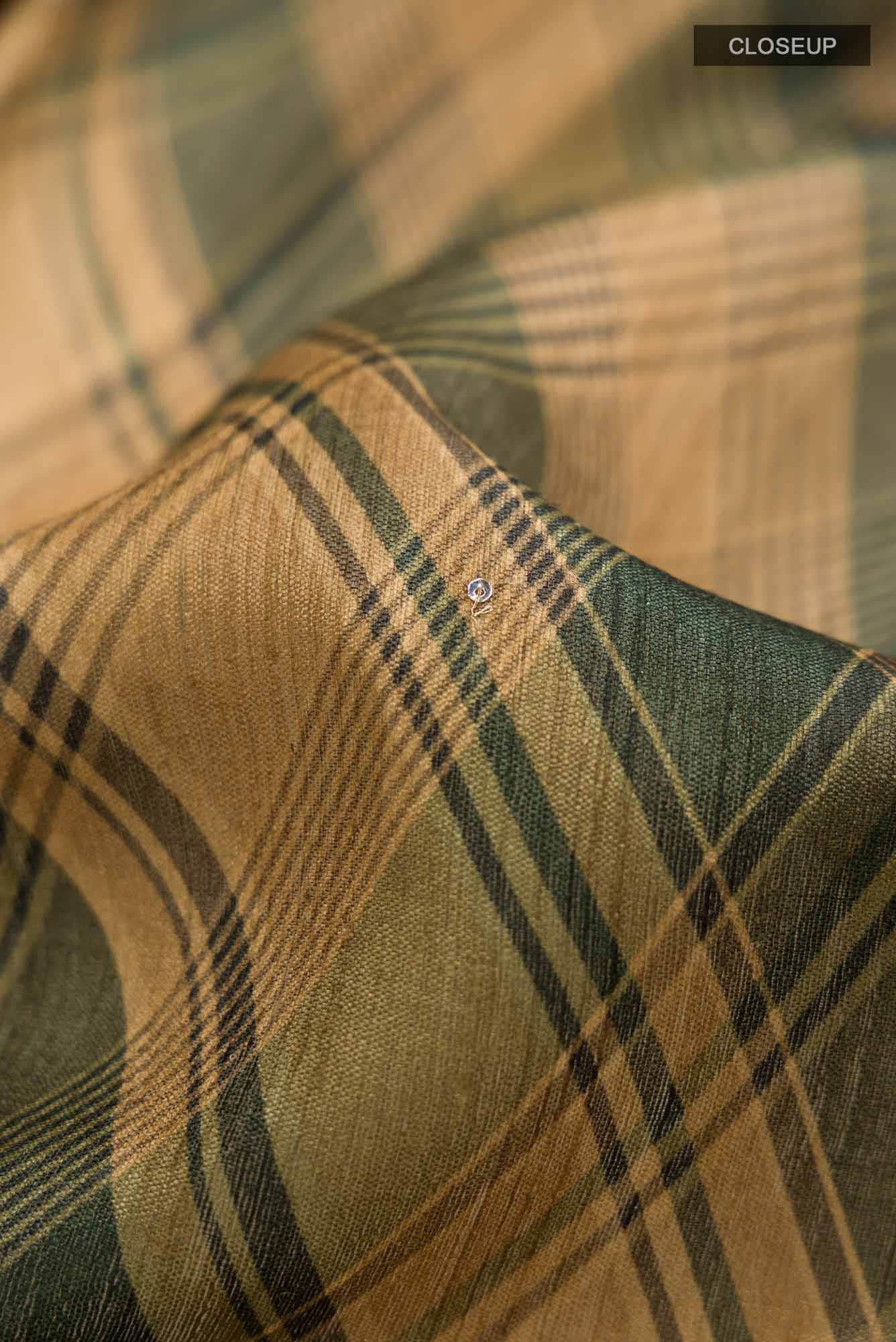 Green Bhagalpuri Tussar Silk Saree
