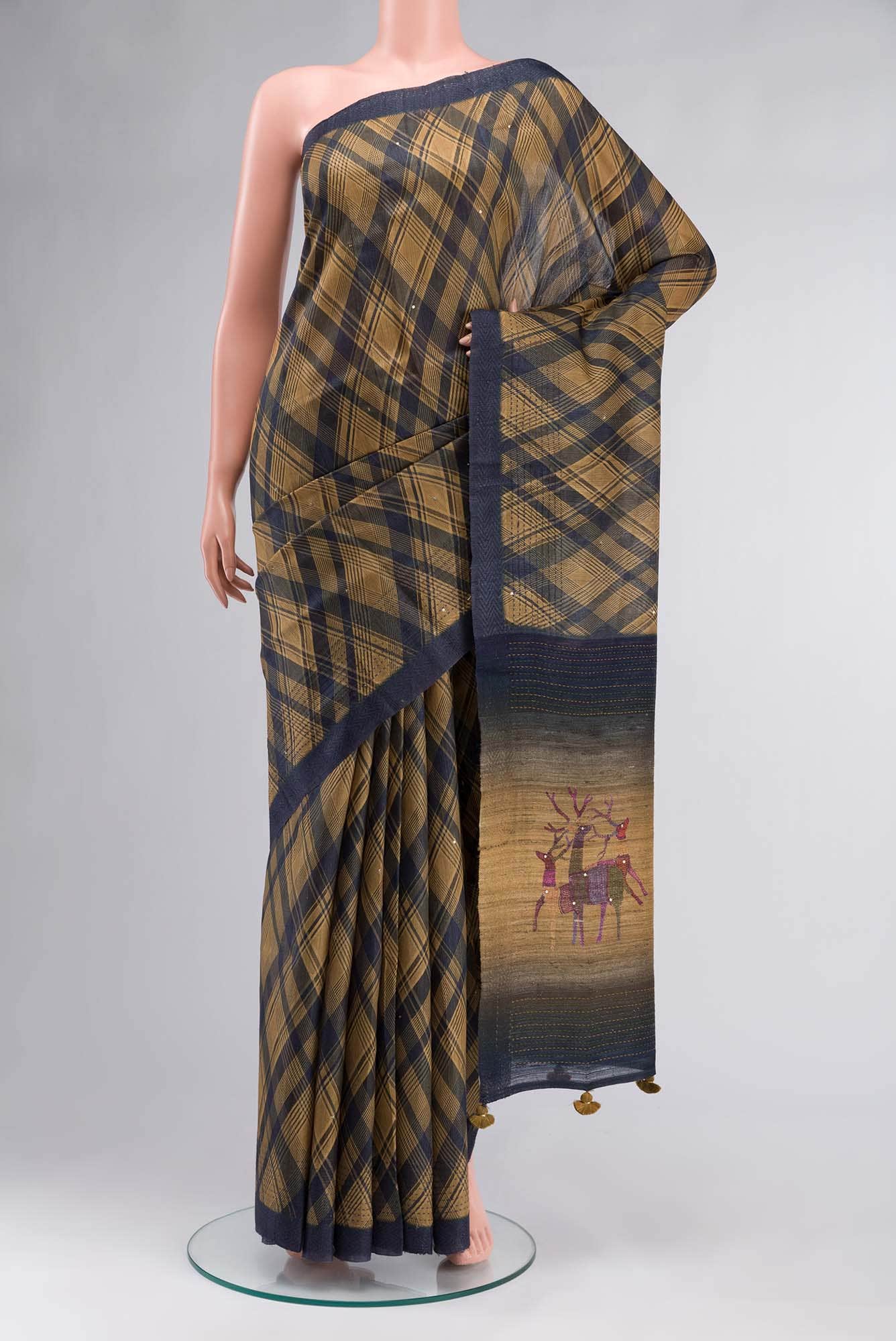 Multi Bhagalpuri Tussar Silk Saree