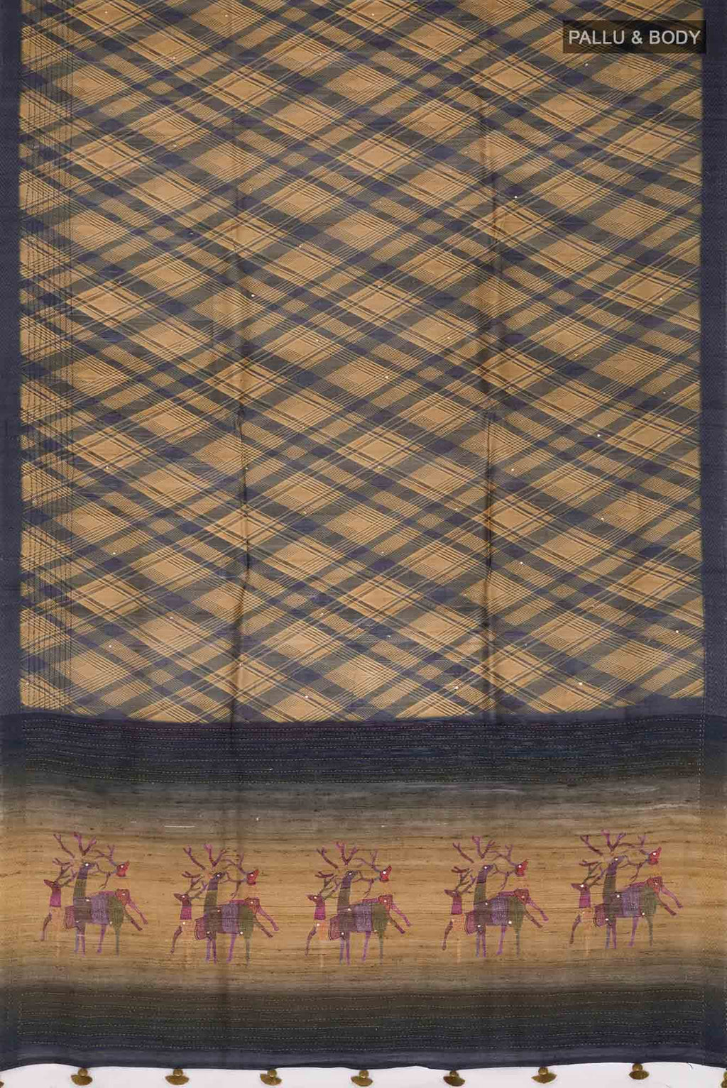 Multi Bhagalpuri Tussar Silk Saree