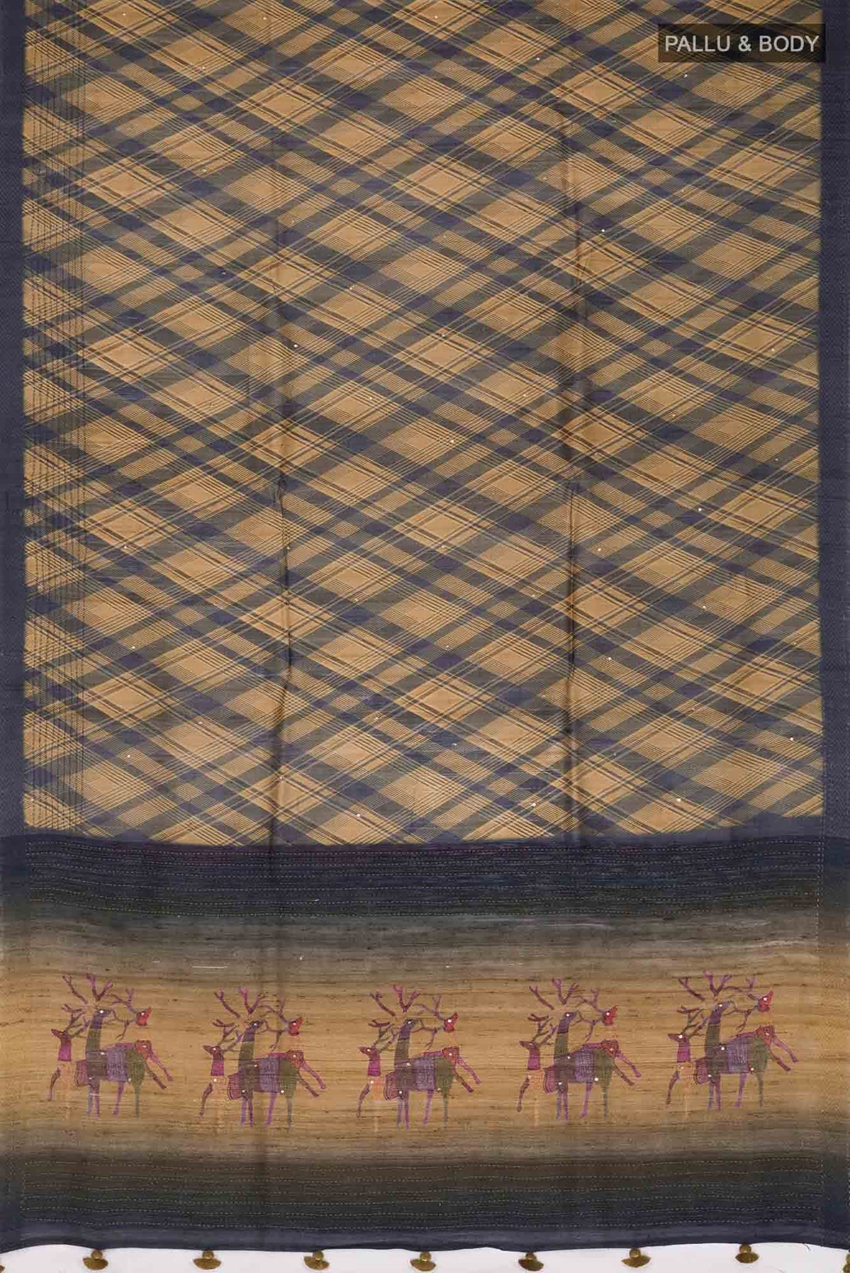 Multi Bhagalpuri Tussar Silk Saree