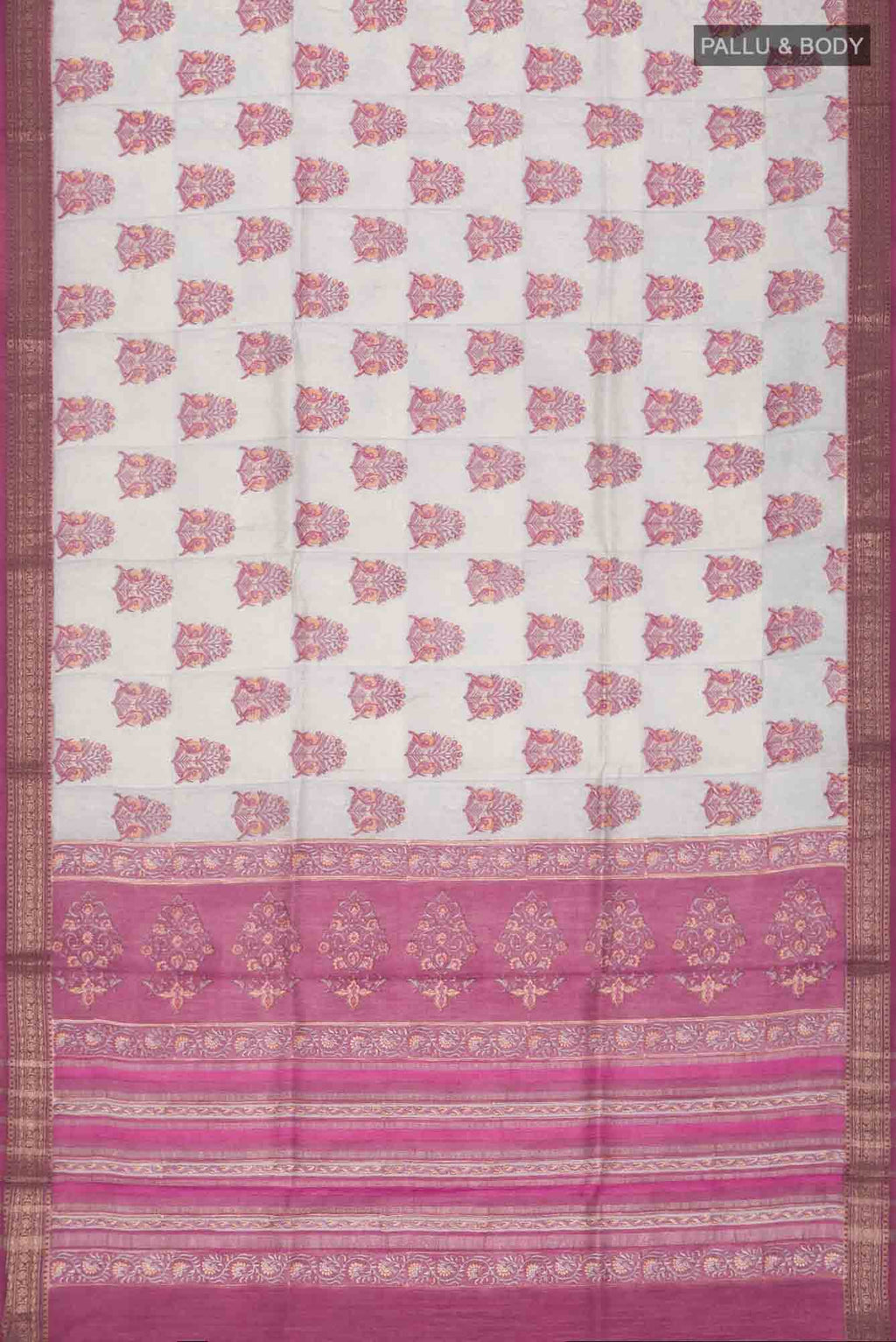 Blue Bhagalpuri Tussar Silk Saree