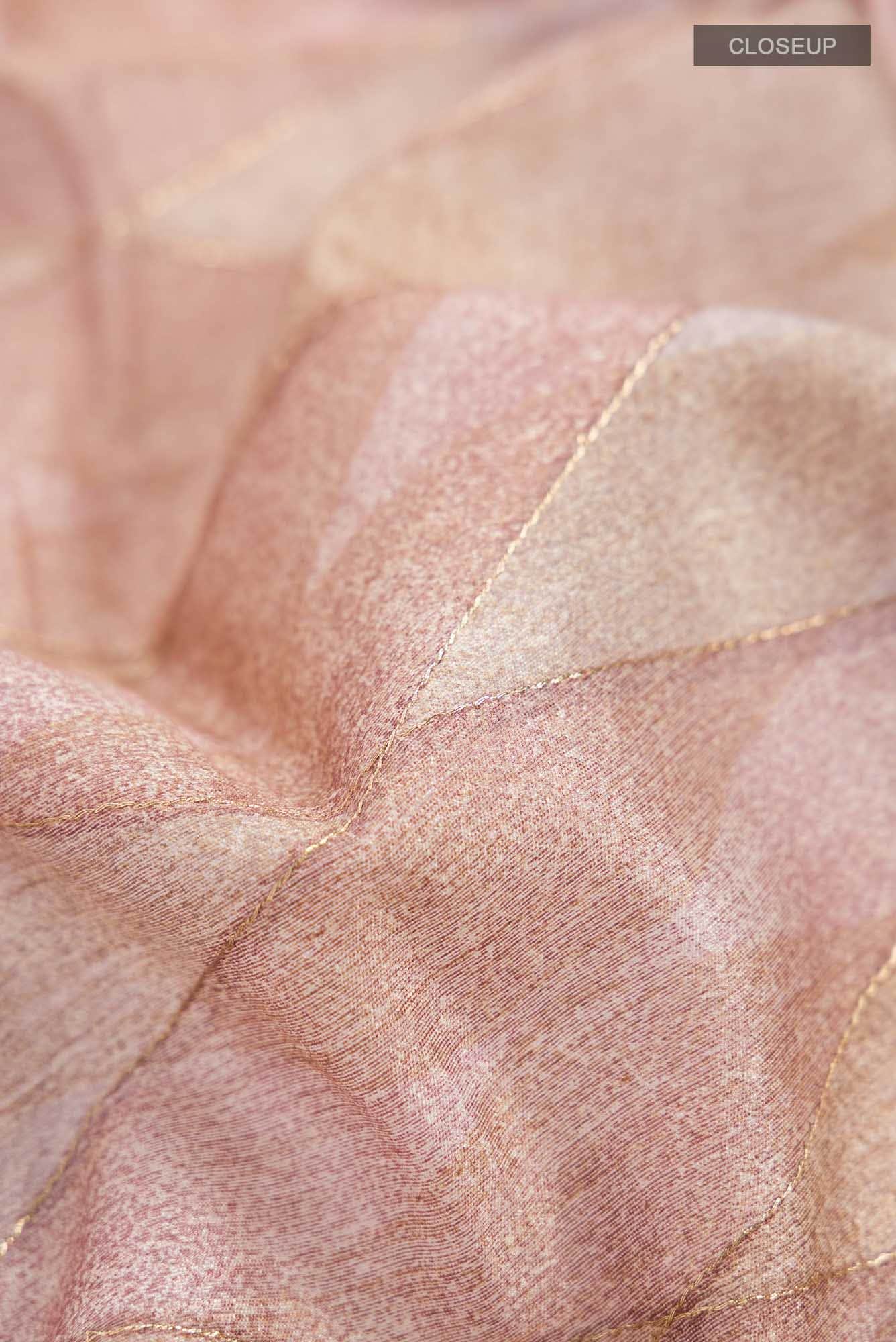 Brown Bhagalpuri Tussar Silk Saree