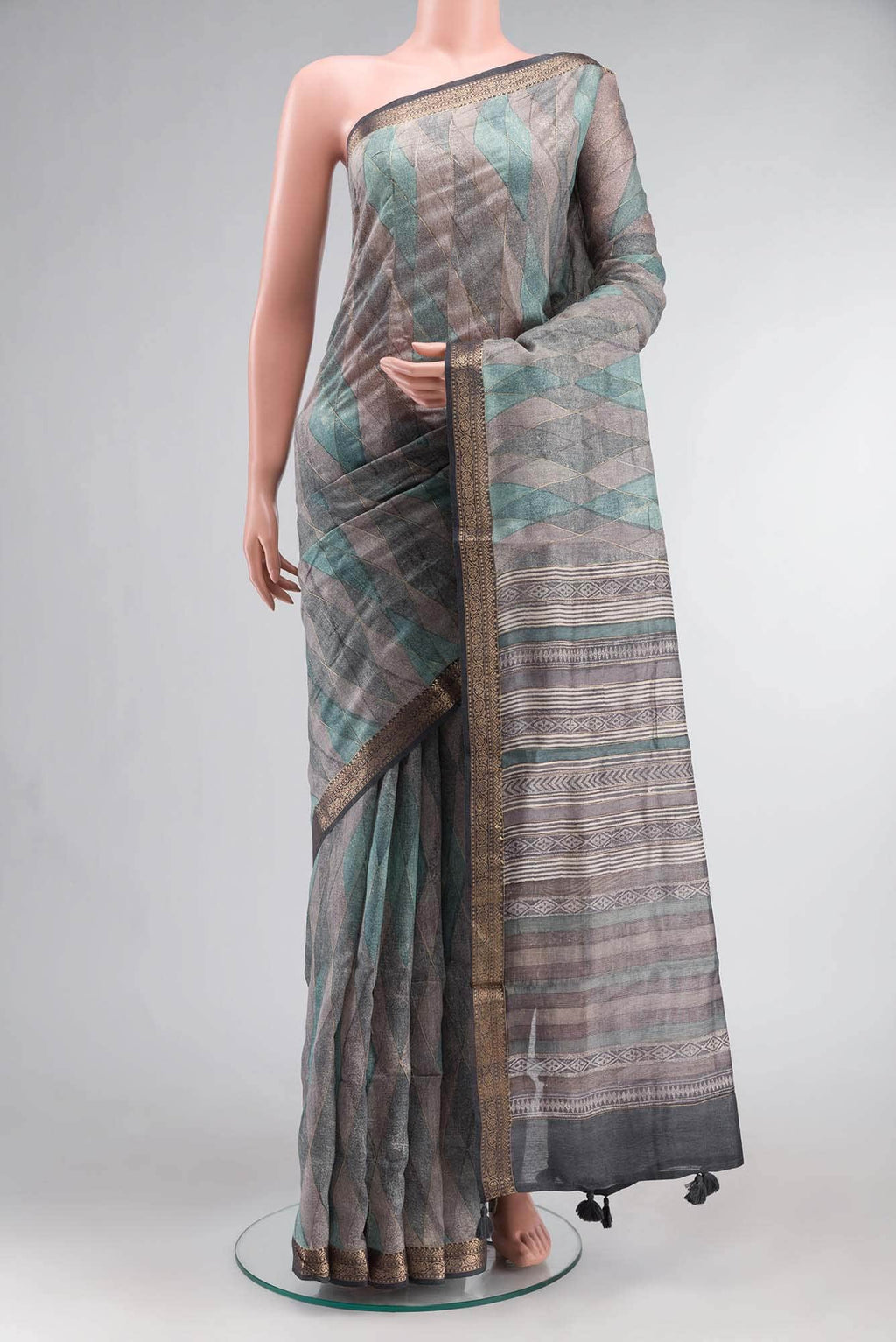 Multi Bhagalpuri Tussar Silk Saree