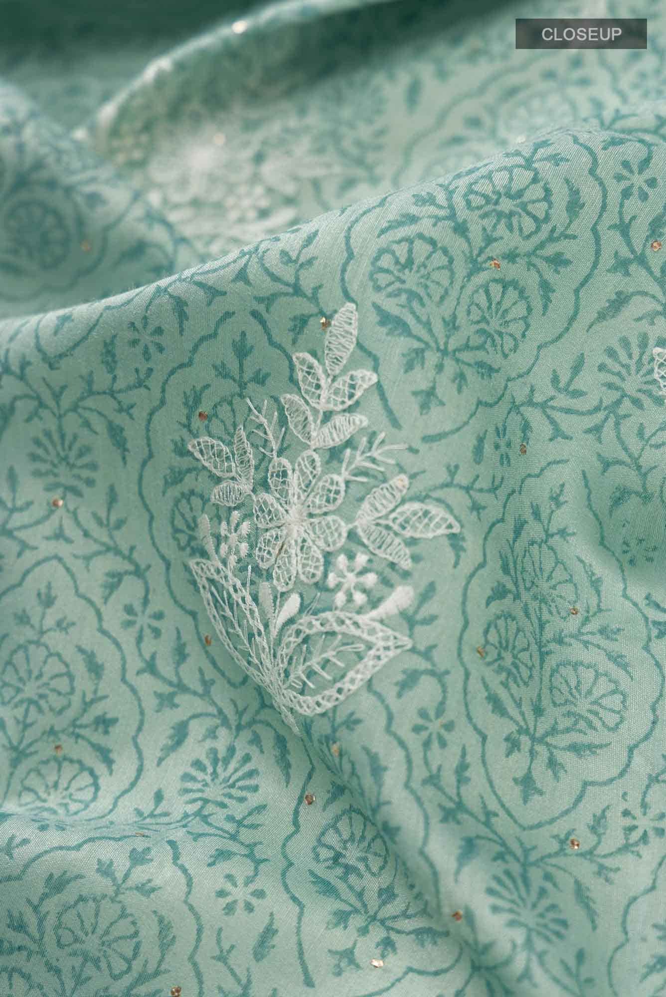 Blue Bhagalpuri Tussar Silk Saree