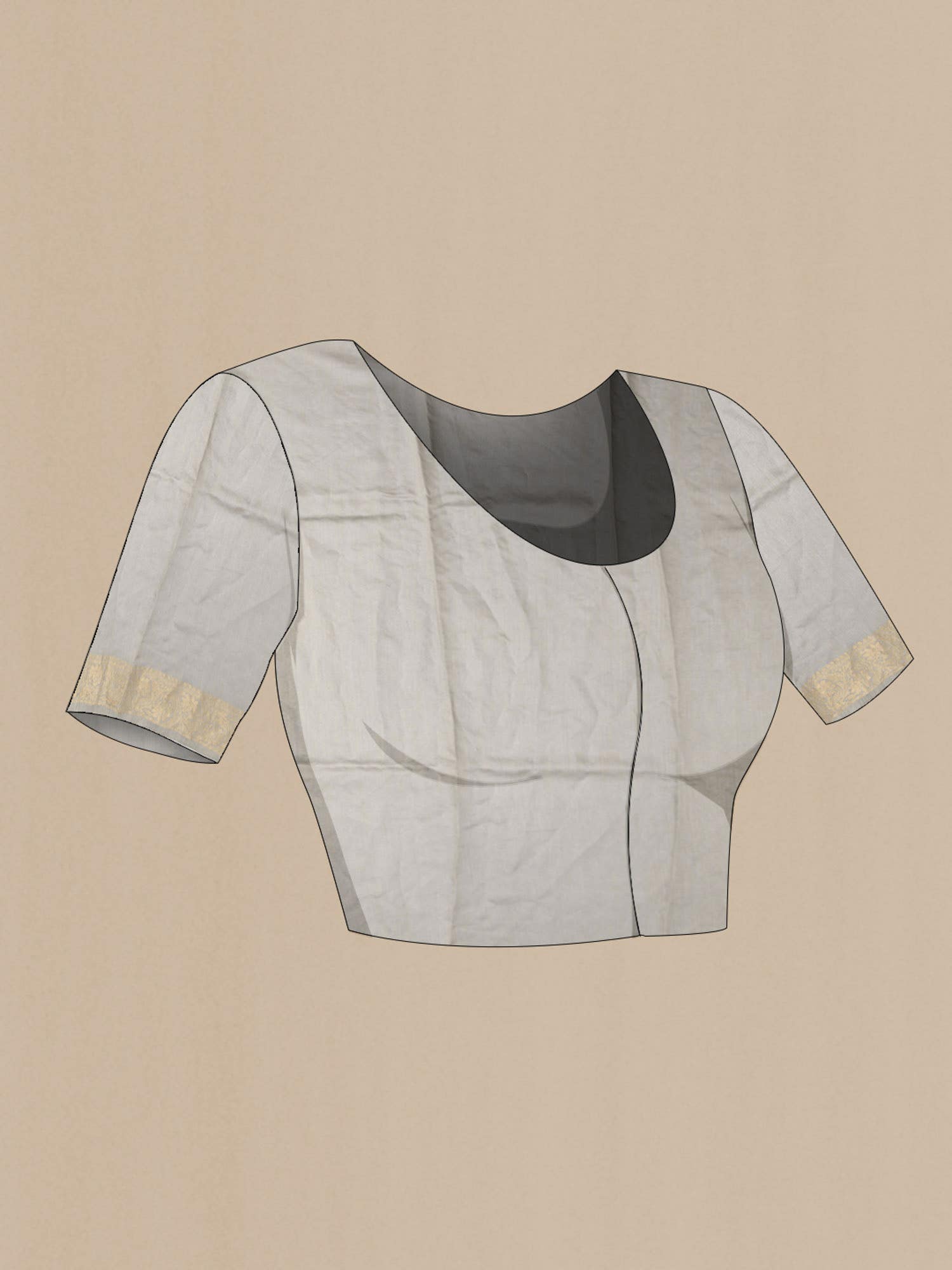 Grey Tussar Saree