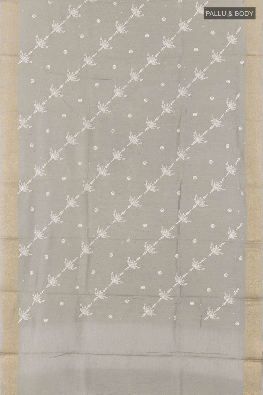 Grey Tussar Saree
