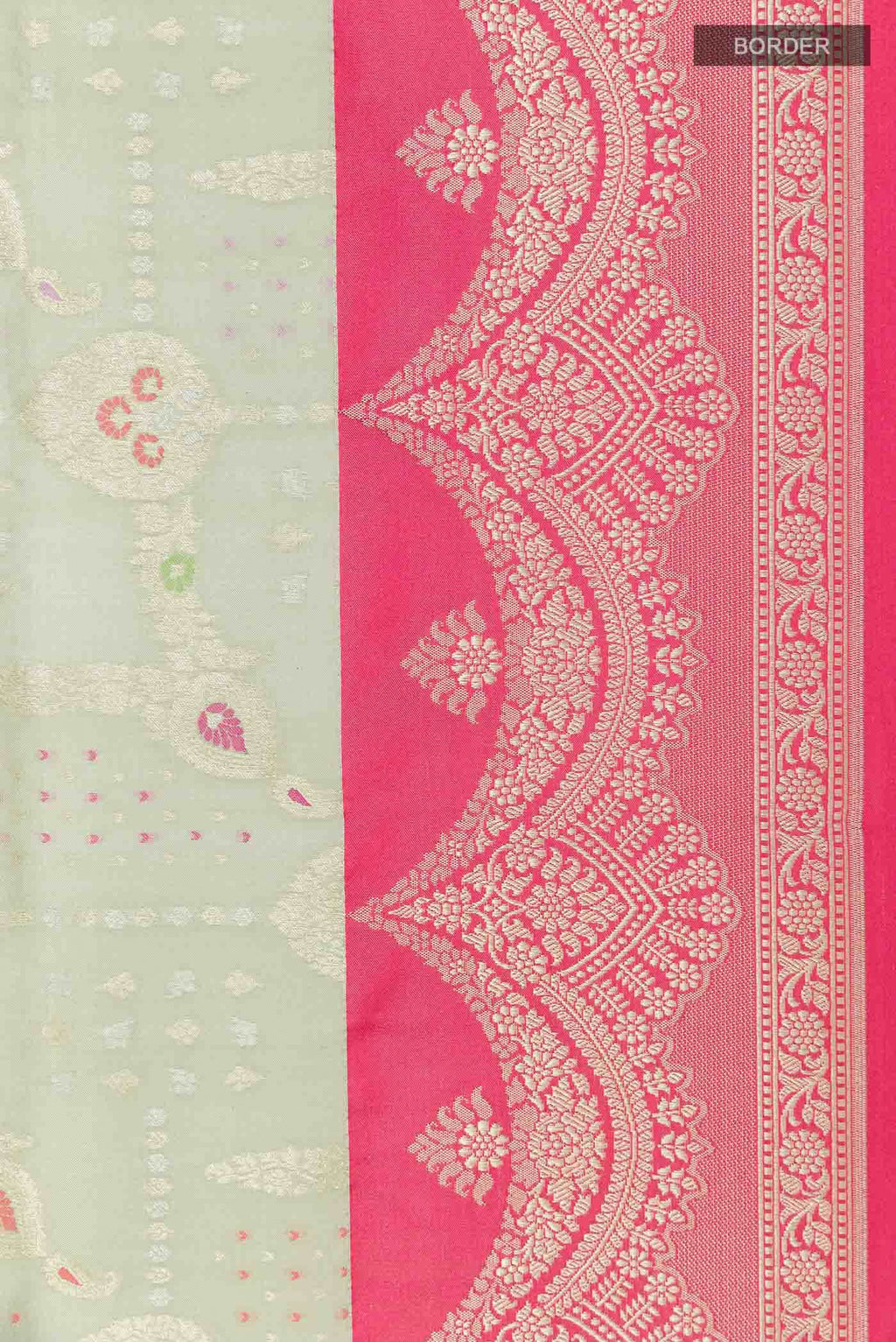 Mint Green Banarasi Silk Saree