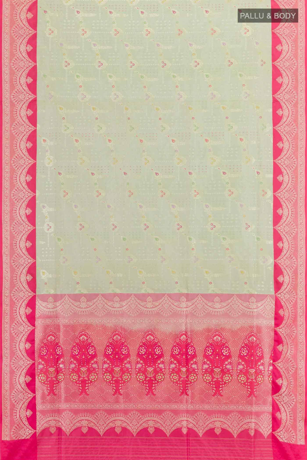 Mint Green Banarasi Silk Saree