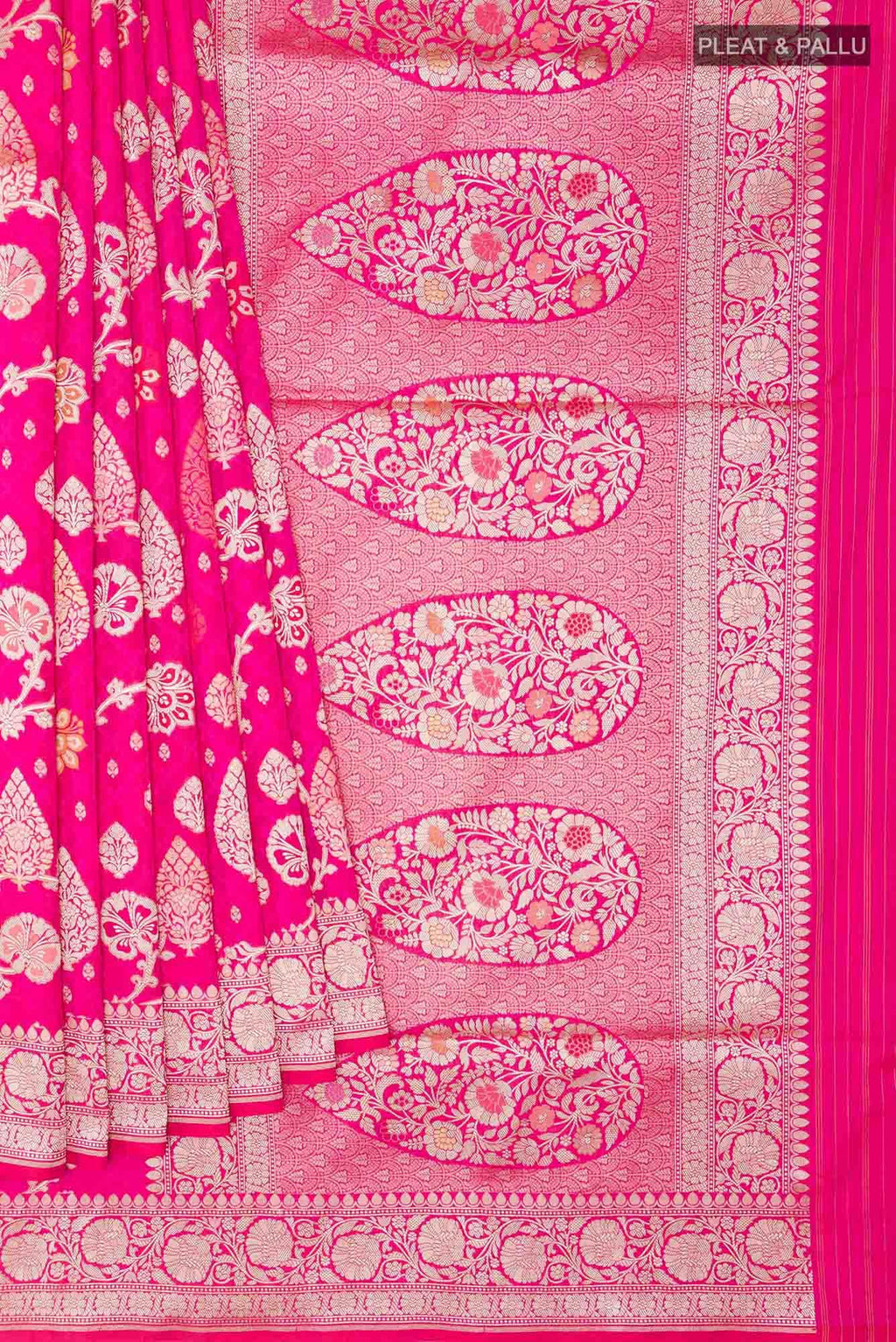 Pink Banarasi Silk Saree