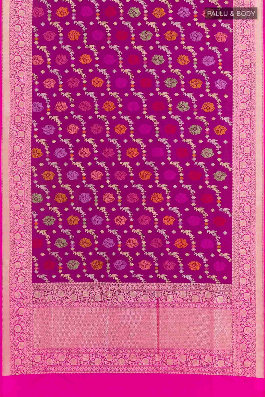Purple Banarasi Silk Saree