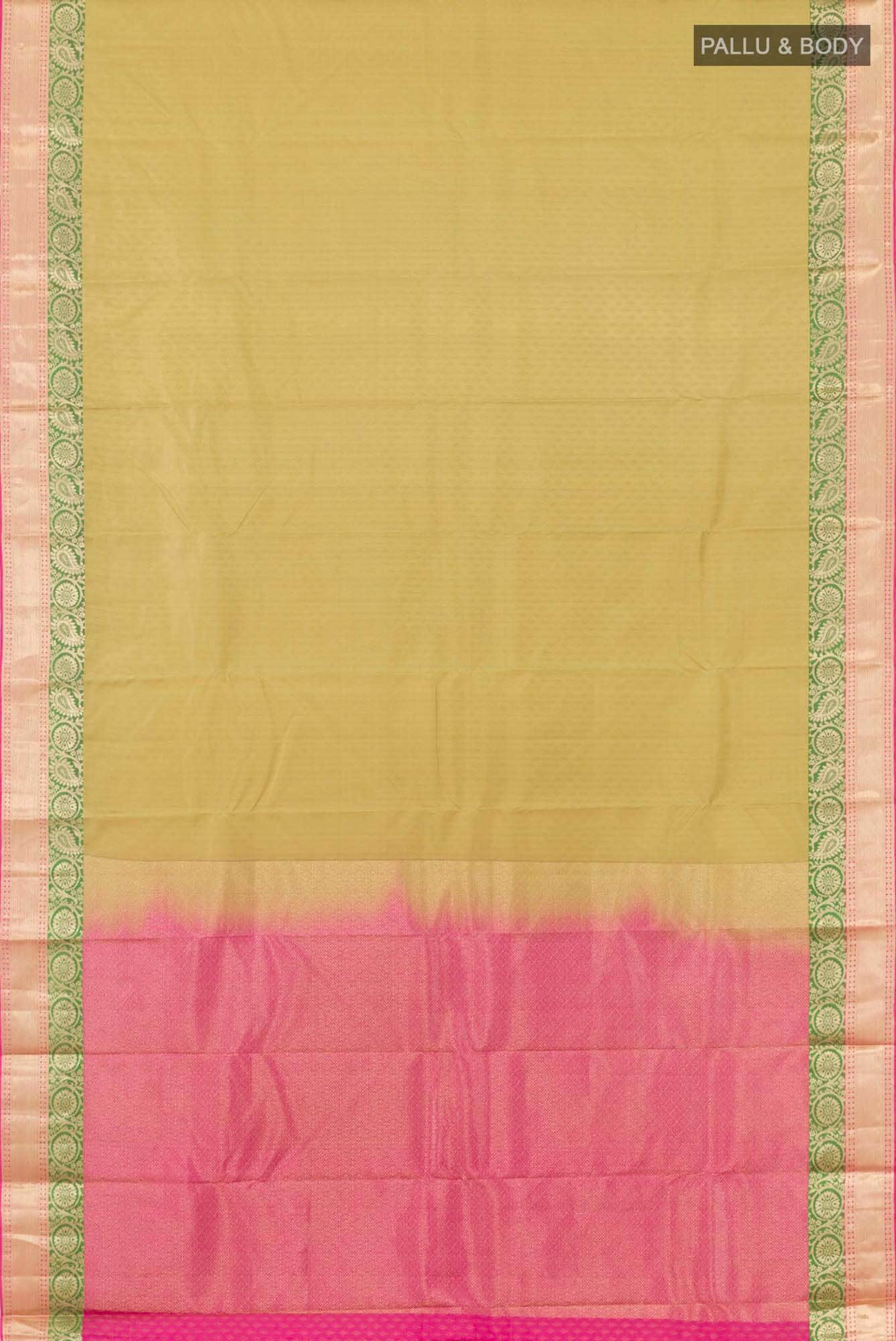 Dark Beige Kanchipuram Silk Saree