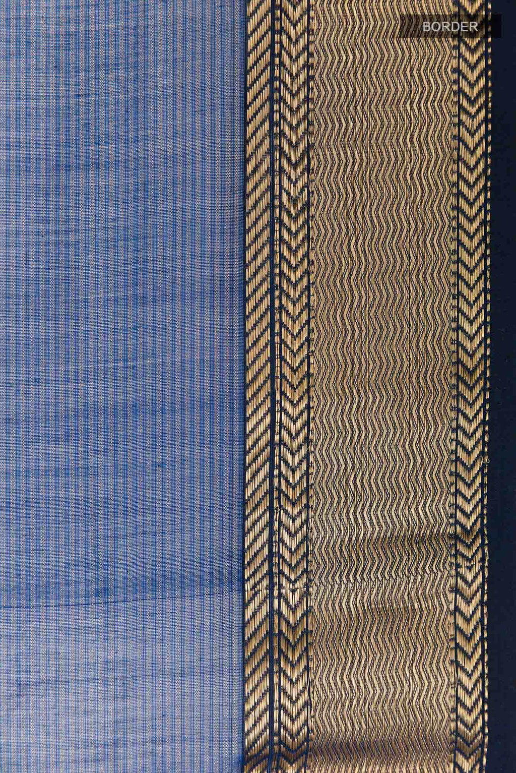 Dark Blue Blended Maheshwari Silk Cotton Saree