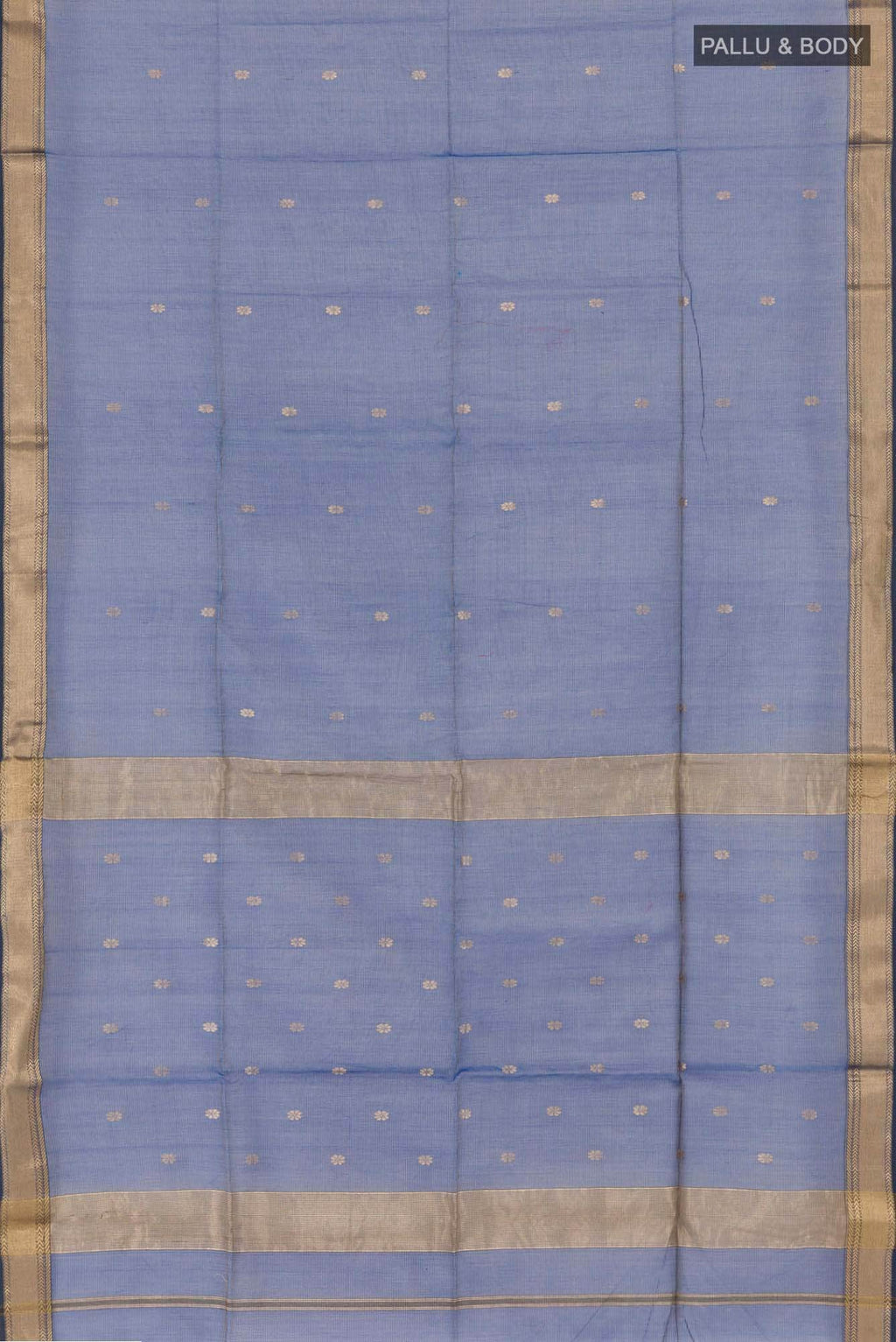 Dark Blue Blended Maheshwari Silk Cotton Saree