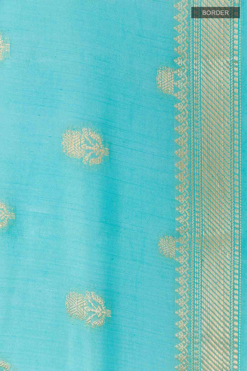 Sky Blue Tussar Saree