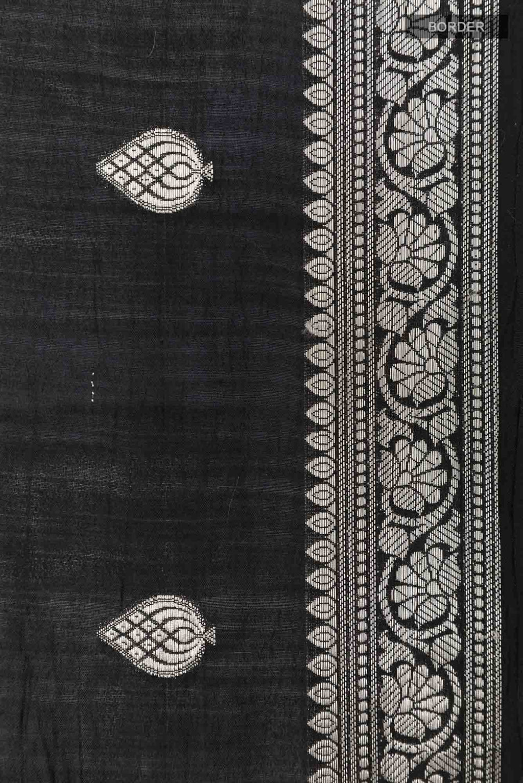 Black Tussar Saree