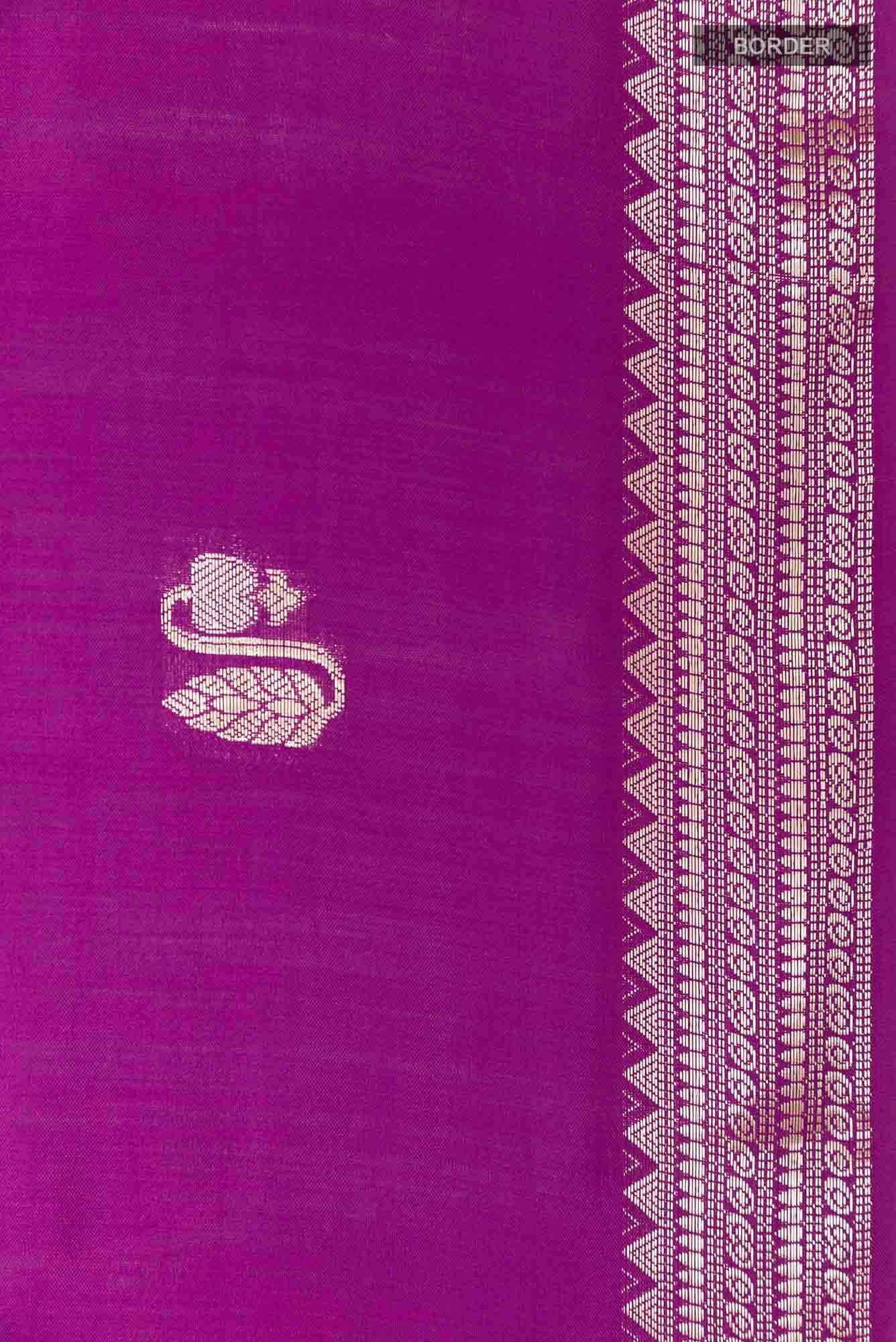 Purple Tussar Saree