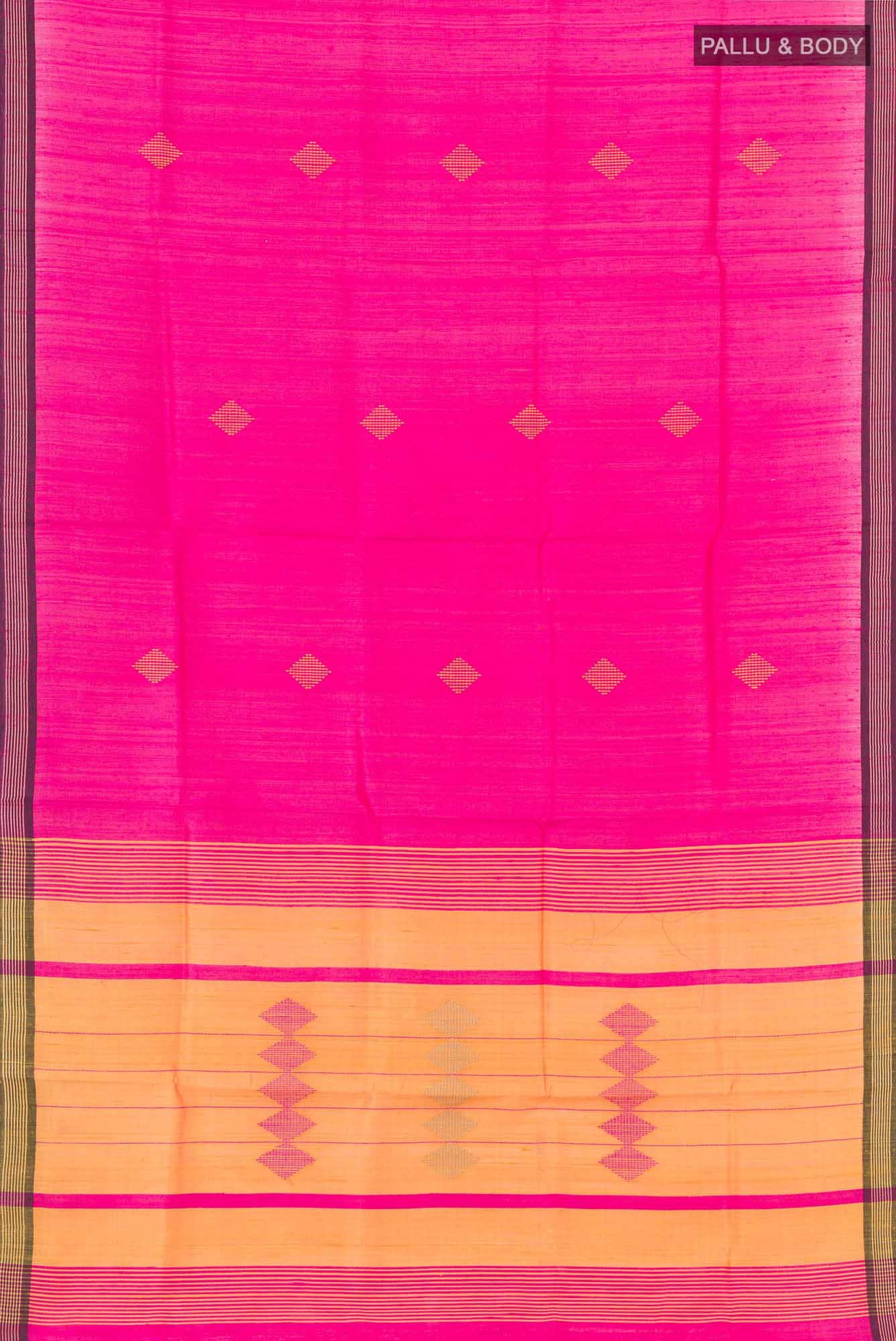 Rani Pink Tussar Saree
