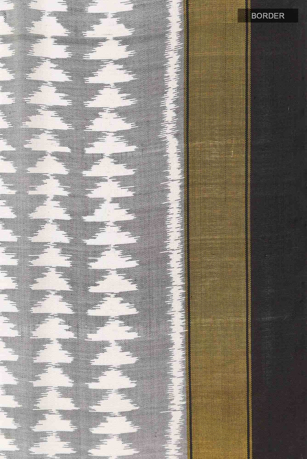 White Rajkot Patola Silk Saree