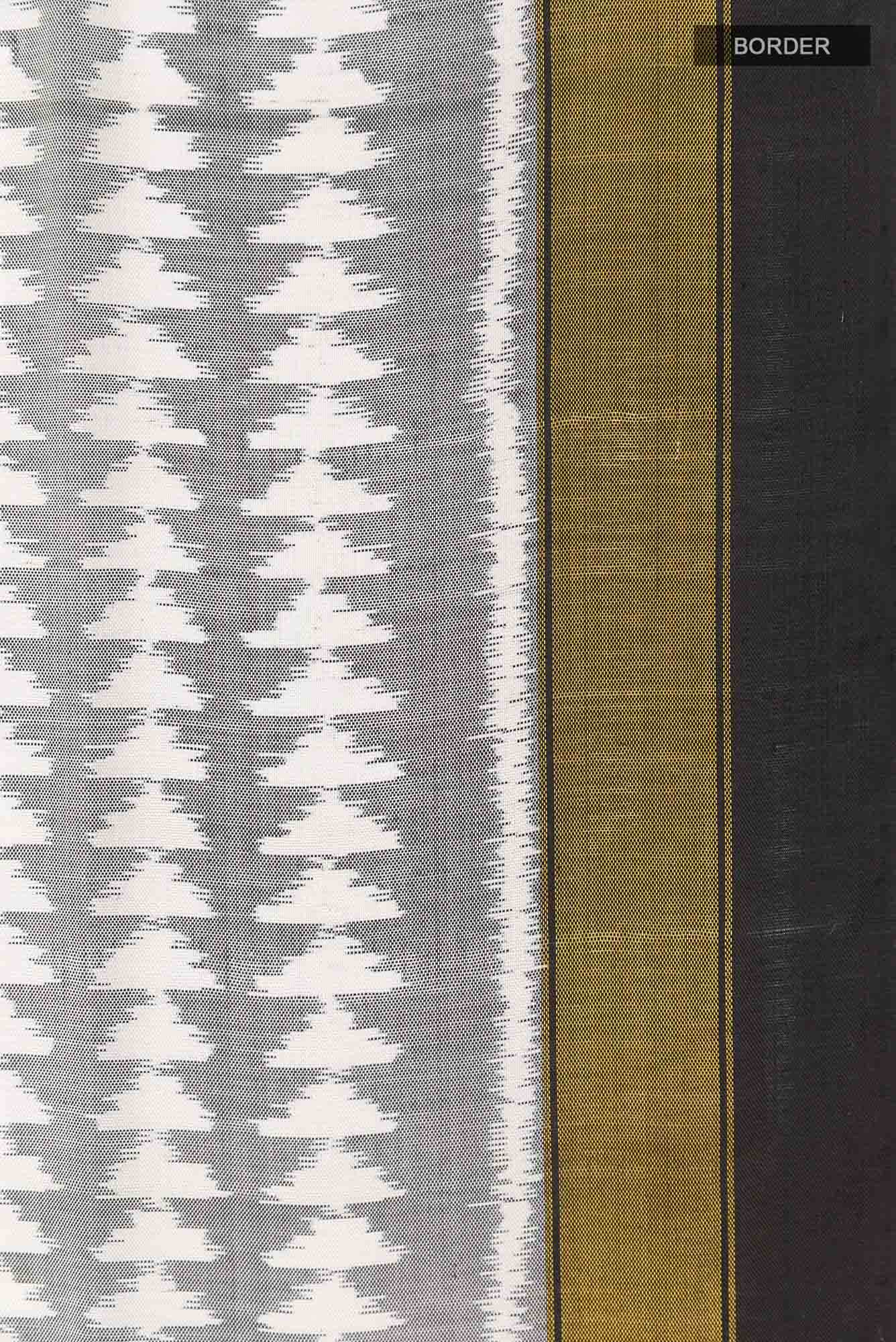 White Rajkot Patola Silk Saree