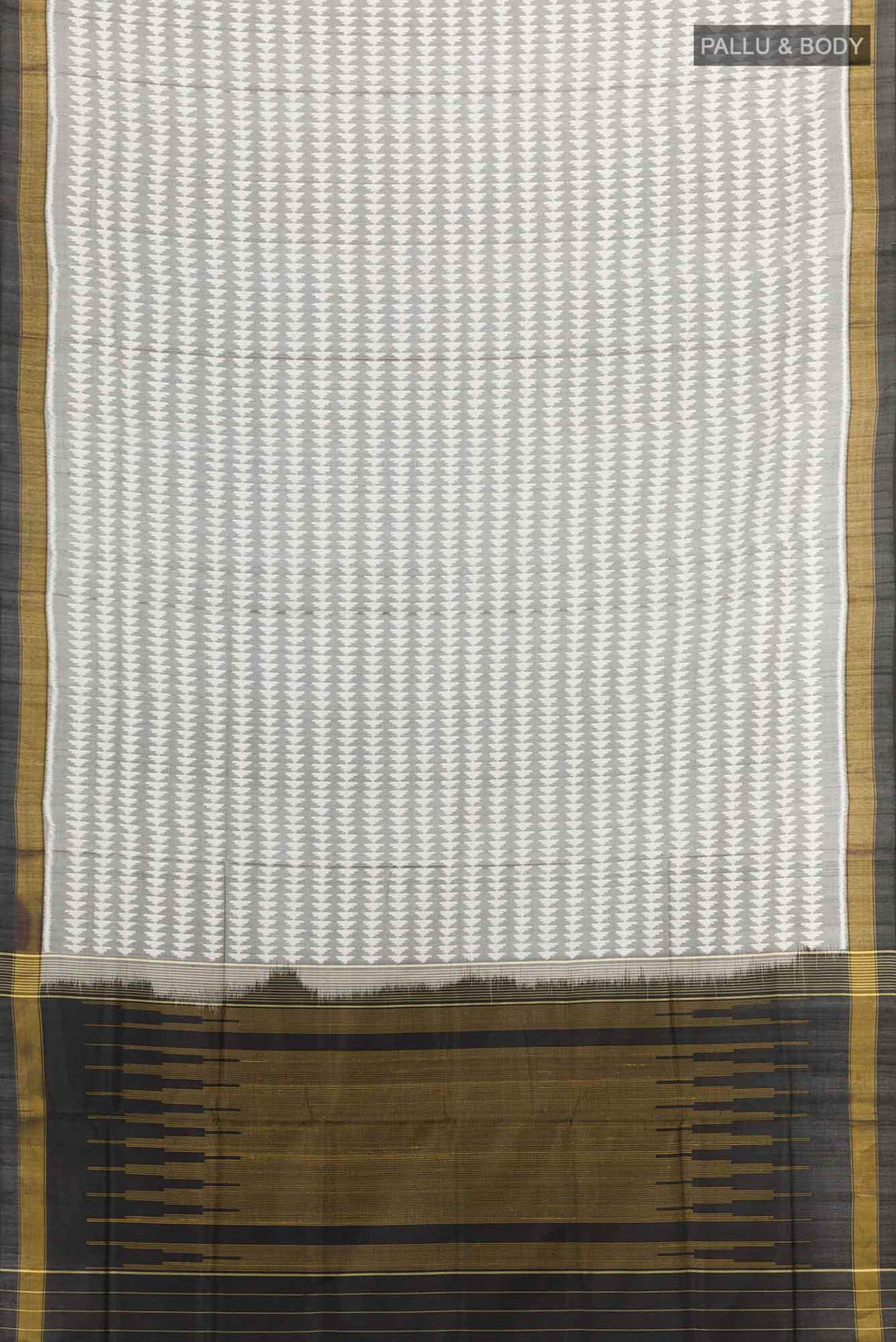 White Rajkot Patola Silk Saree
