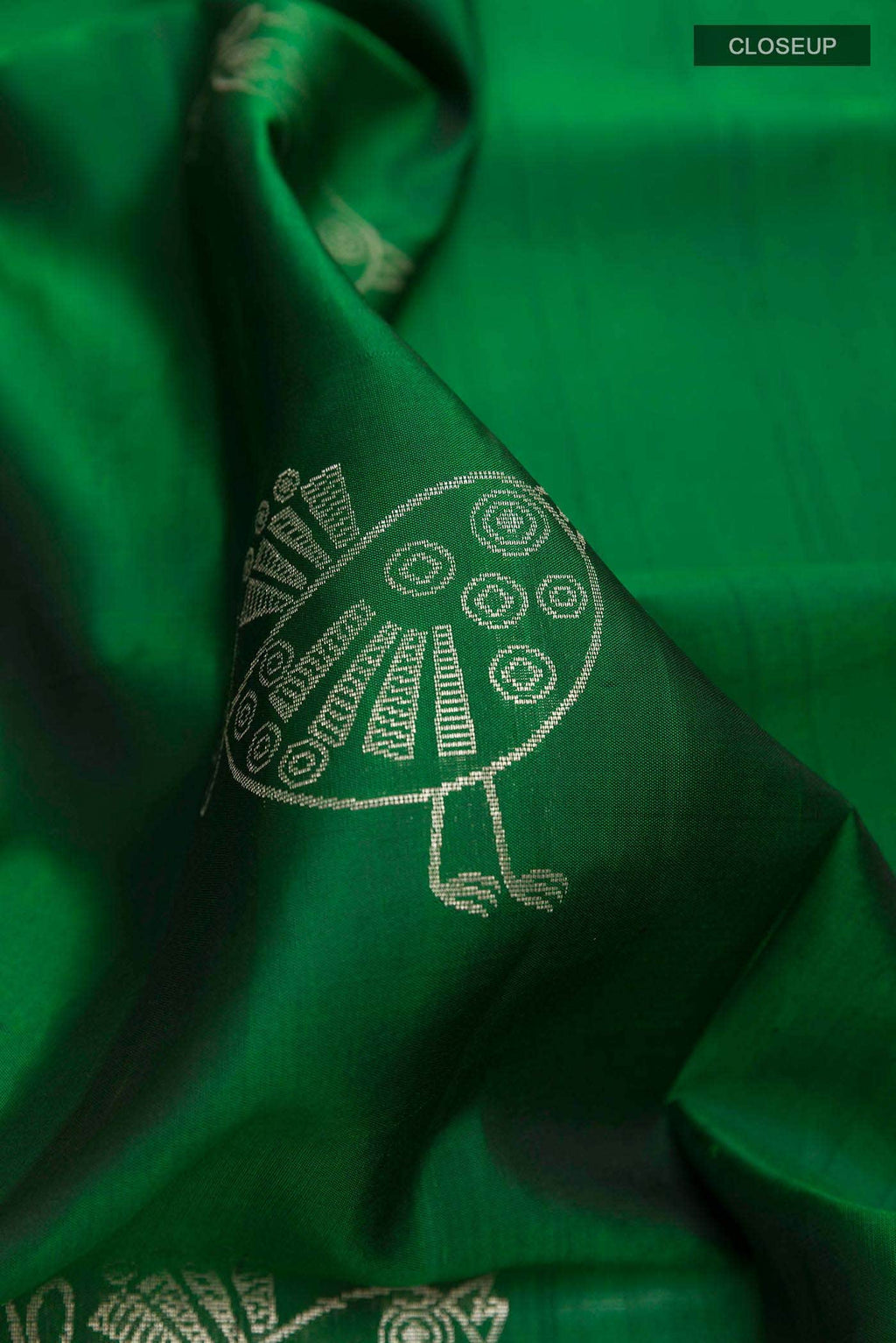 Green Dual Tone Uppada Silk Saree