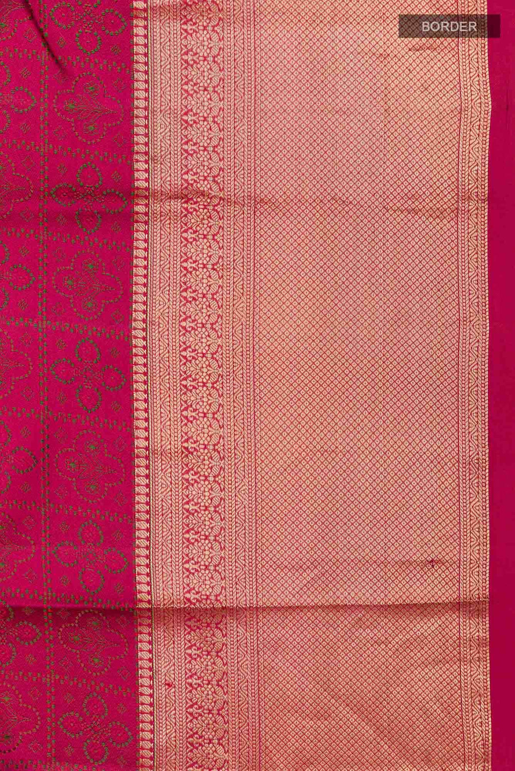 Dark Pink Kanchipuram Silk Saree