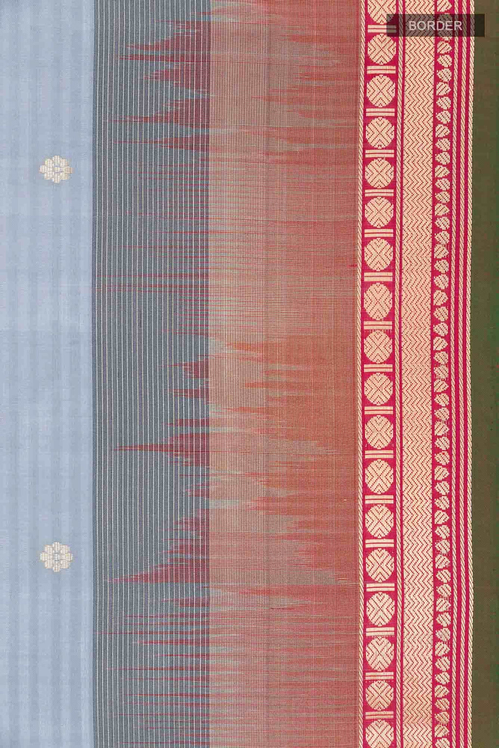 Blue Grey Soft Silk Saree