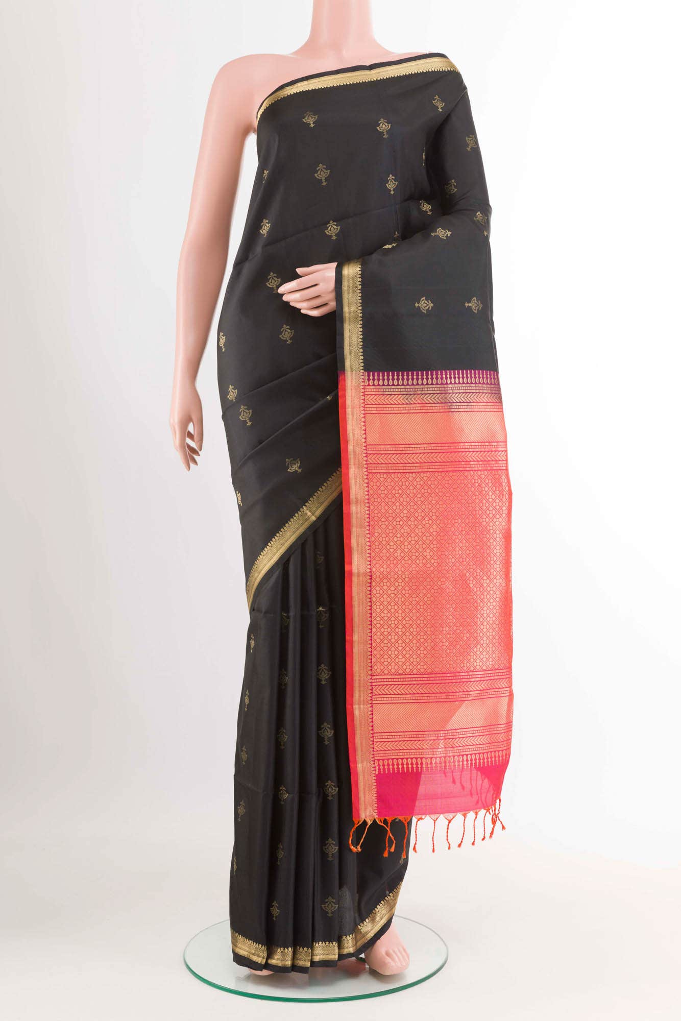 Black Soft Silk Saree